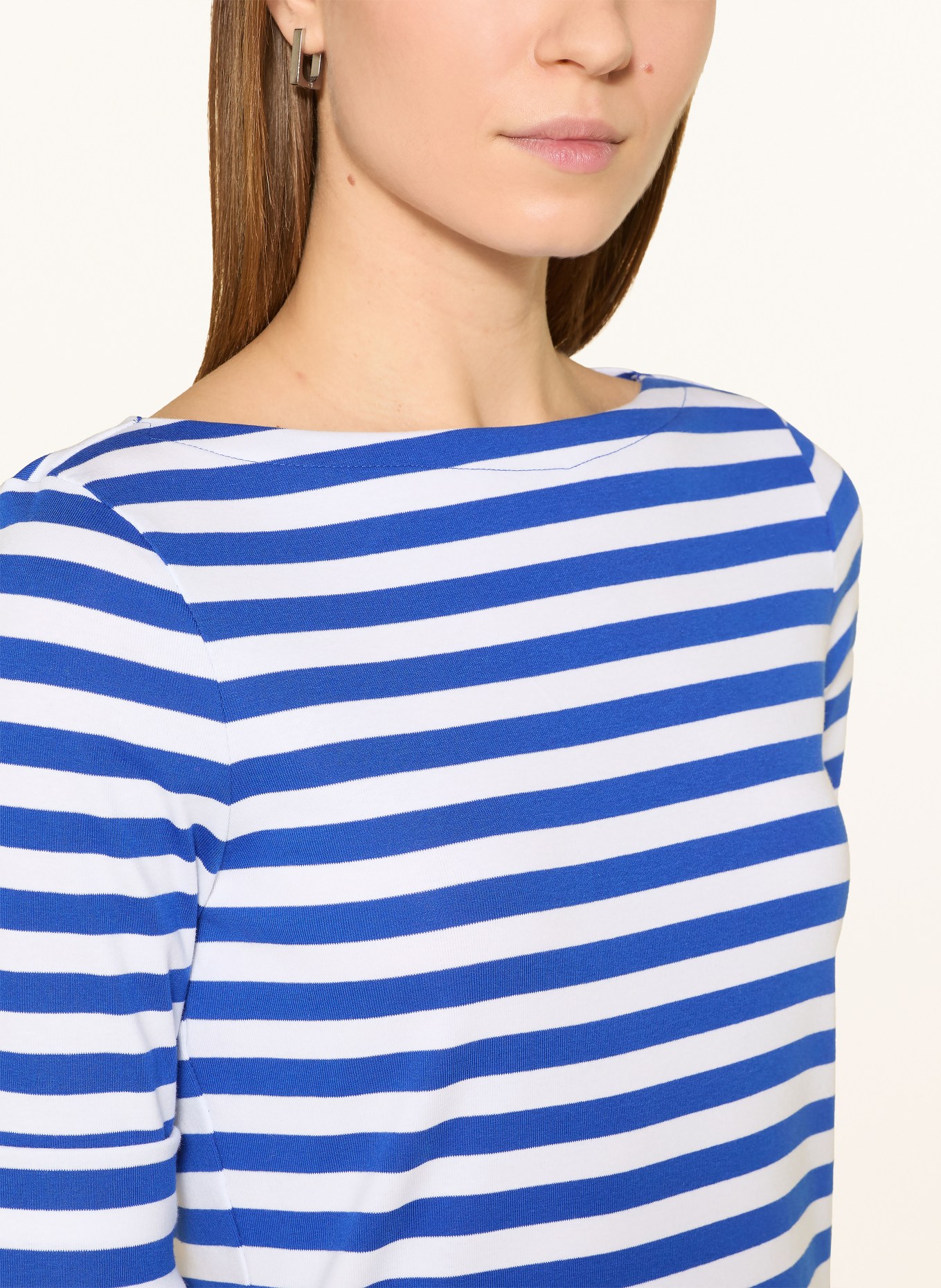 LAUREN RALPH LAUREN T-Shirt: BLAU / WEISS