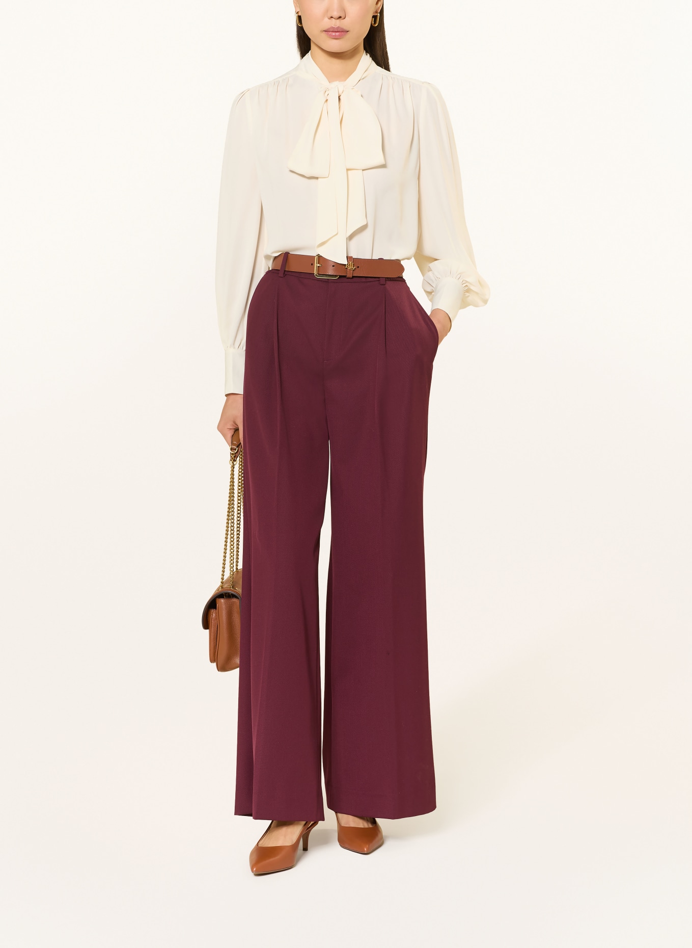 LAUREN RALPH LAUREN Schluppenbluse: CREME