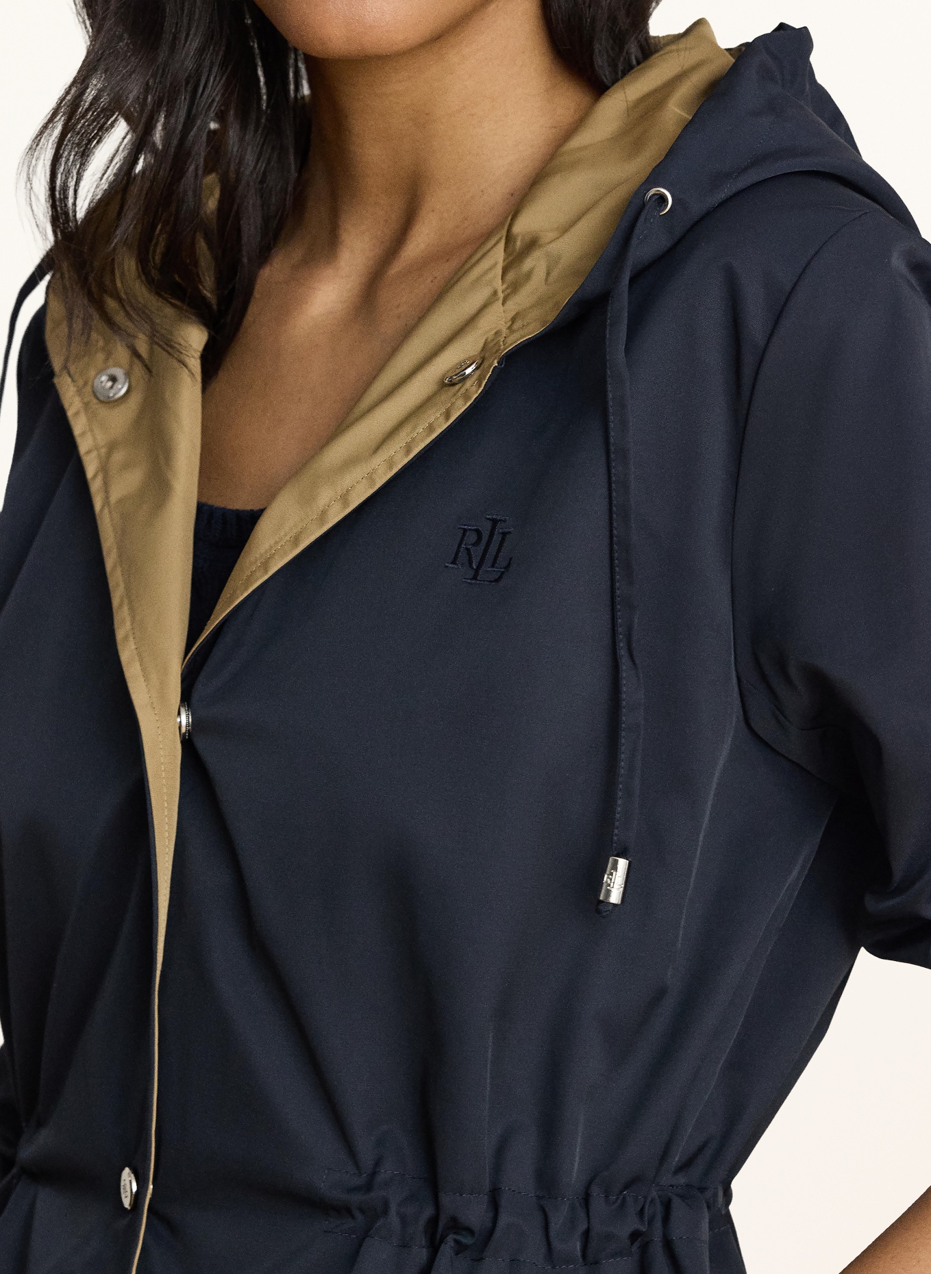 LAUREN RALPH LAUREN Regenmantel: DUNKELBLAU