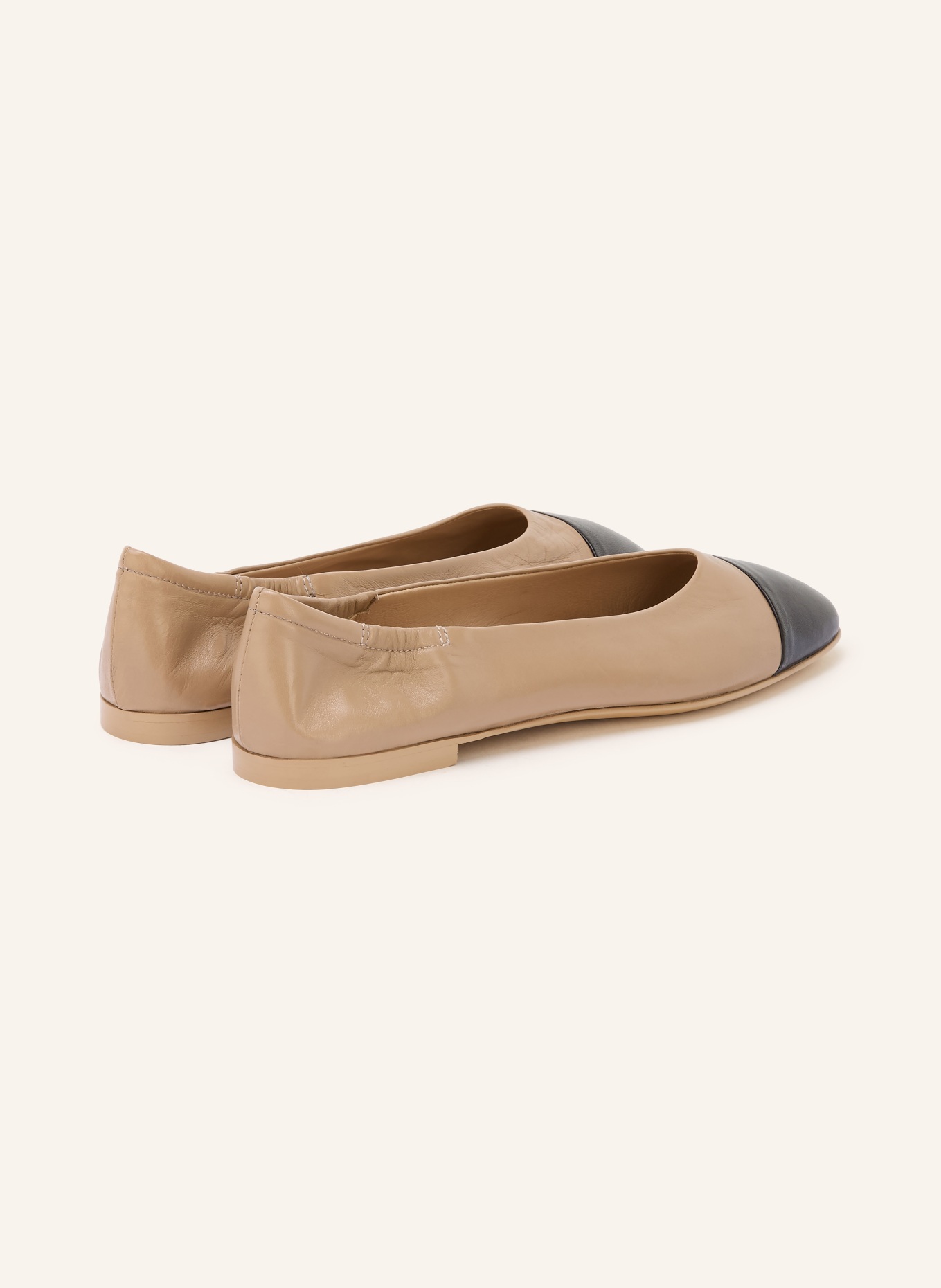 POMME D'OR Ballerinas GIORGIA: BEIGE / SCHWARZ