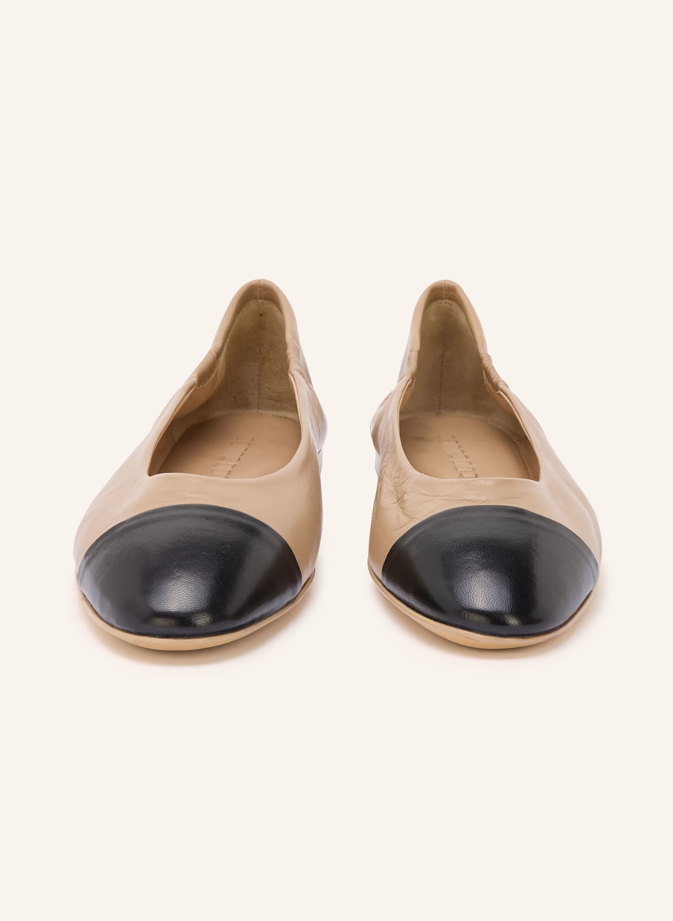 POMME D'OR Ballerinas GIORGIA: BEIGE / SCHWARZ