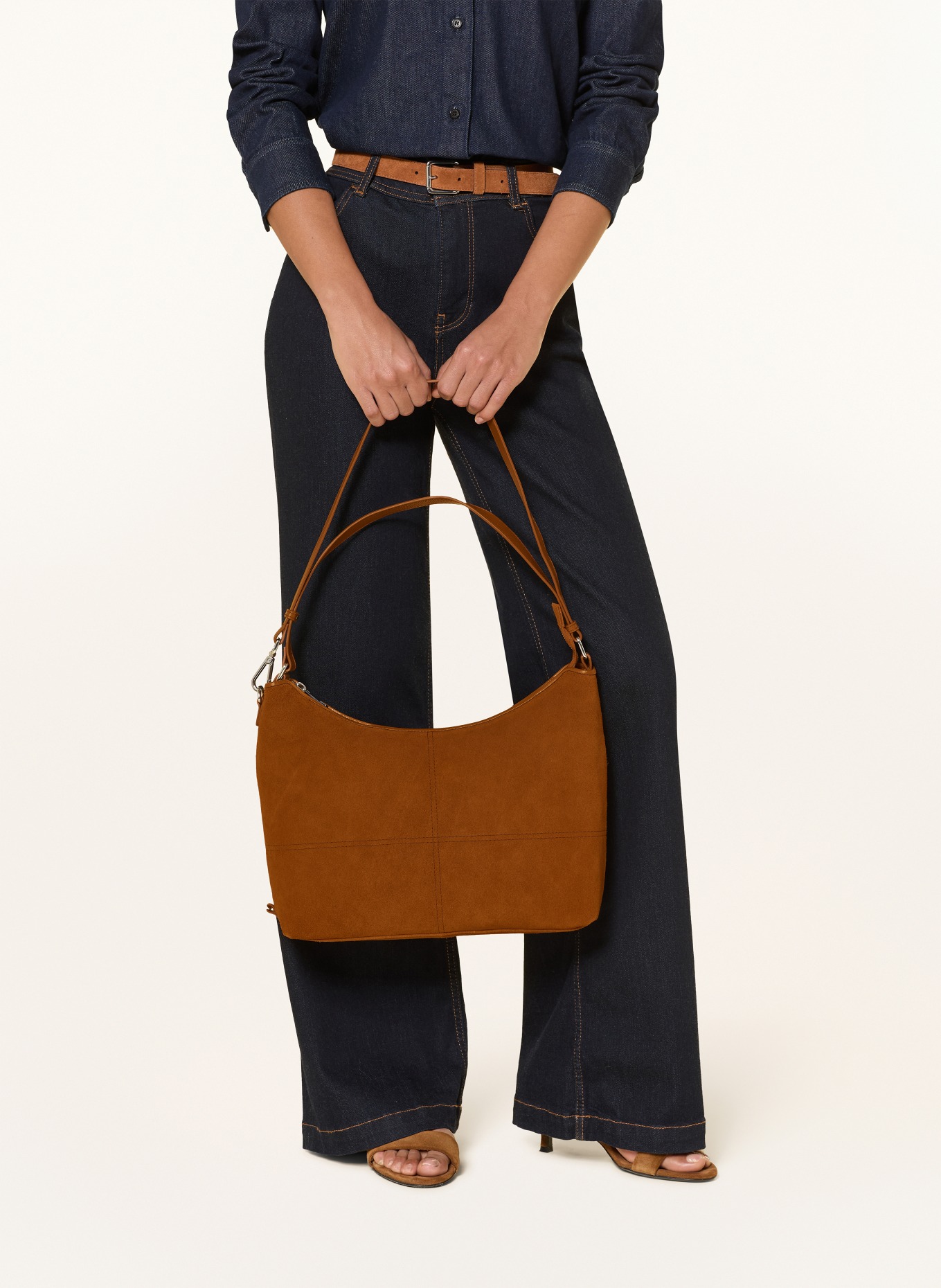 NÚNOO Sac à bandoulière SLOUCHY: MARRON