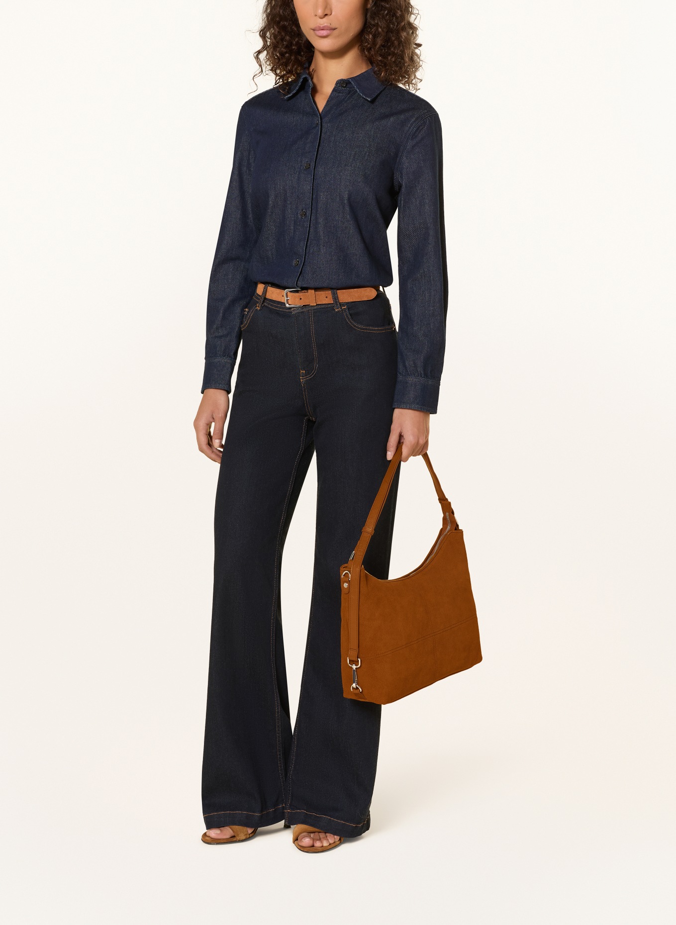 NÚNOO Sac à bandoulière SLOUCHY: MARRON