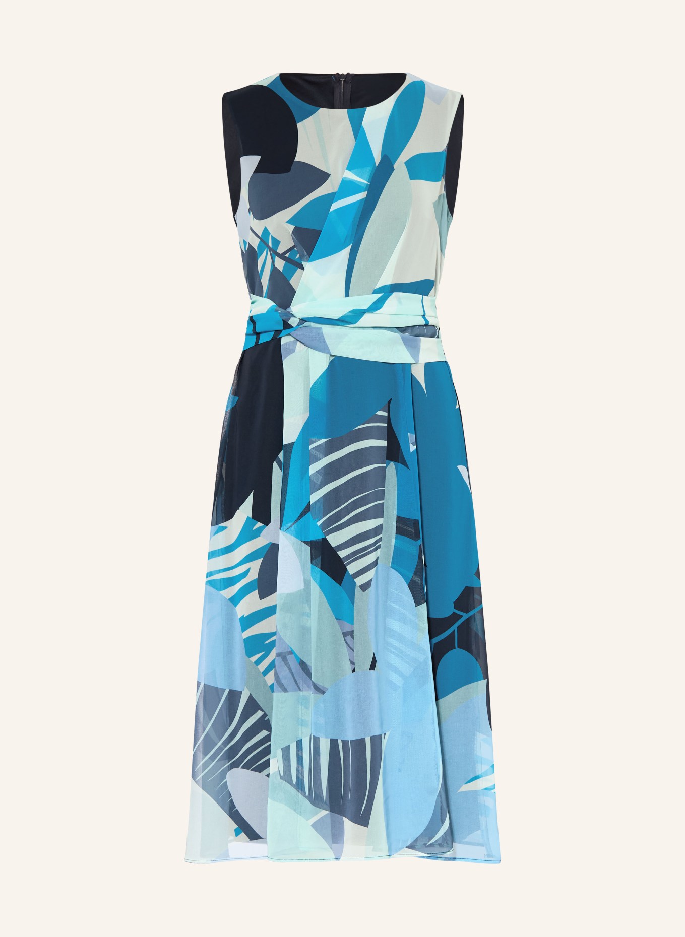 BETTY&CO šaty: MODRÁ / SVĚTLE ZELENÁ / TMAVĚ MODRÁ