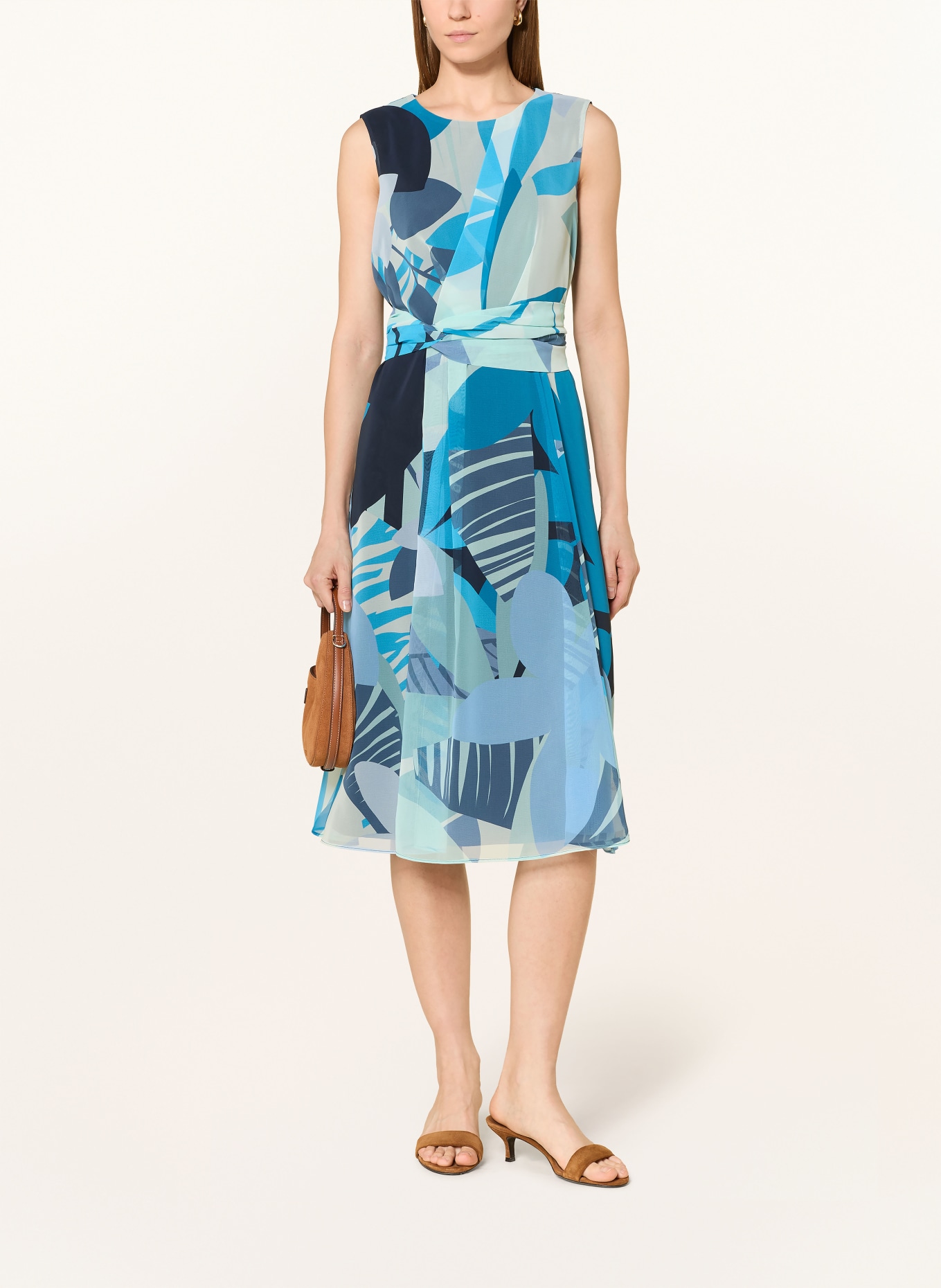 BETTY&CO šaty: MODRÁ / SVĚTLE ZELENÁ / TMAVĚ MODRÁ