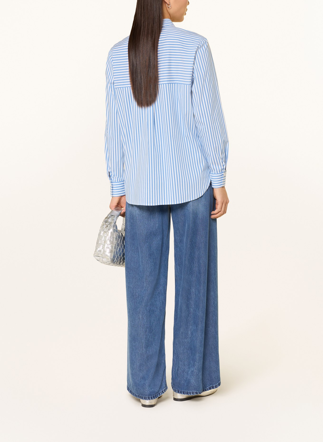 Betty Barclay Košile s ozdobnými kameny: BÍLÁ / MODRÁ