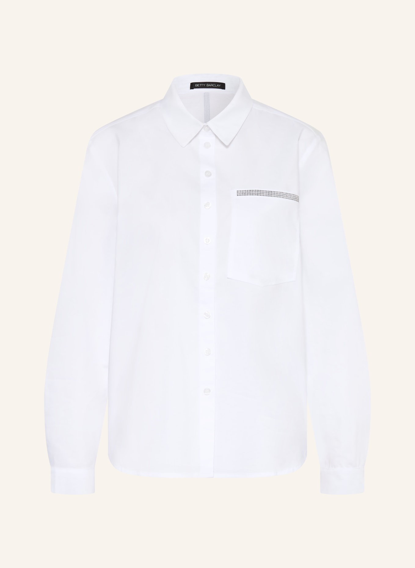 Betty Barclay Hemdbluse mit Schmucksteinen: WEISS
