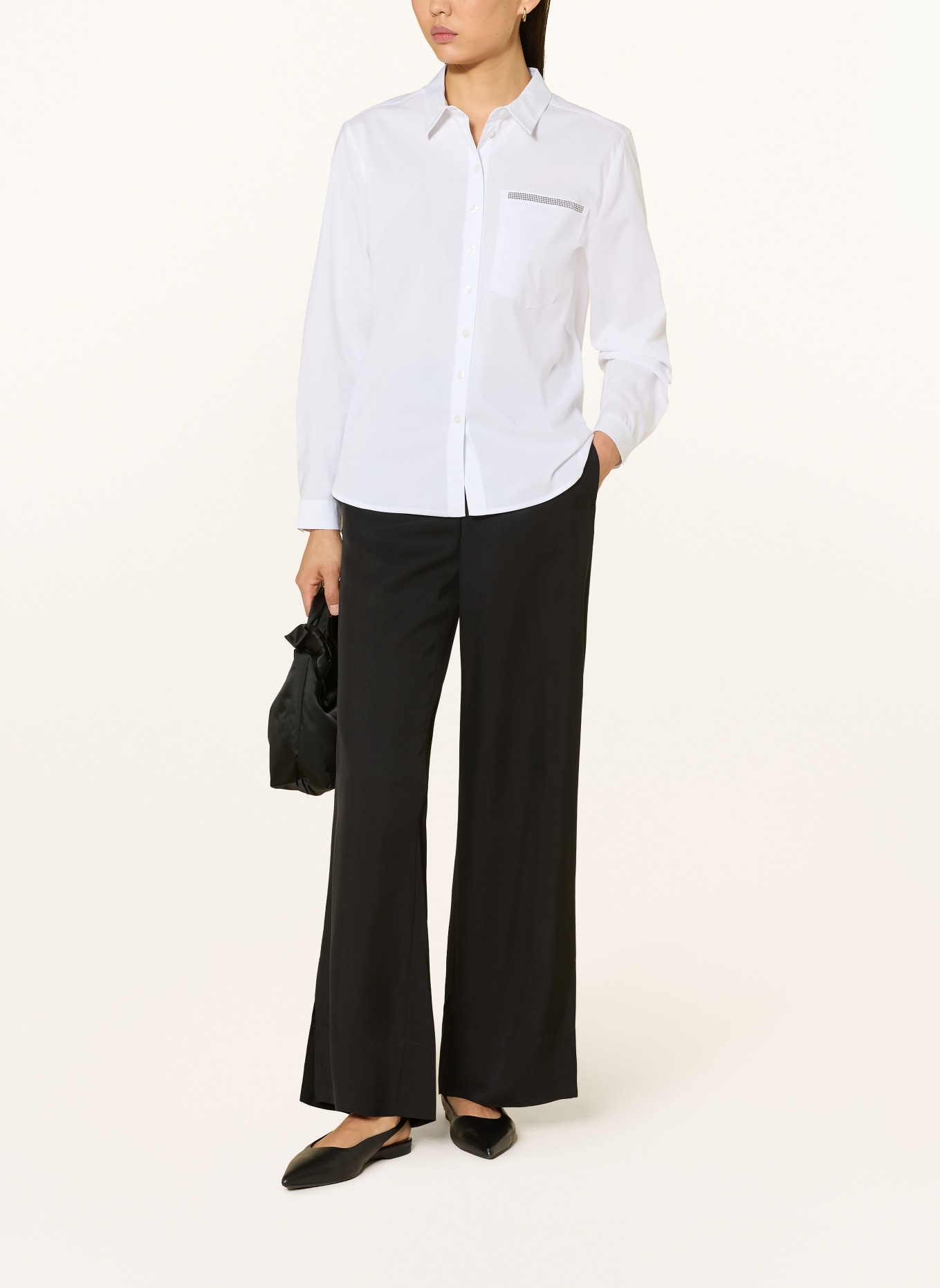 Betty Barclay Hemdbluse mit Schmucksteinen: WEISS