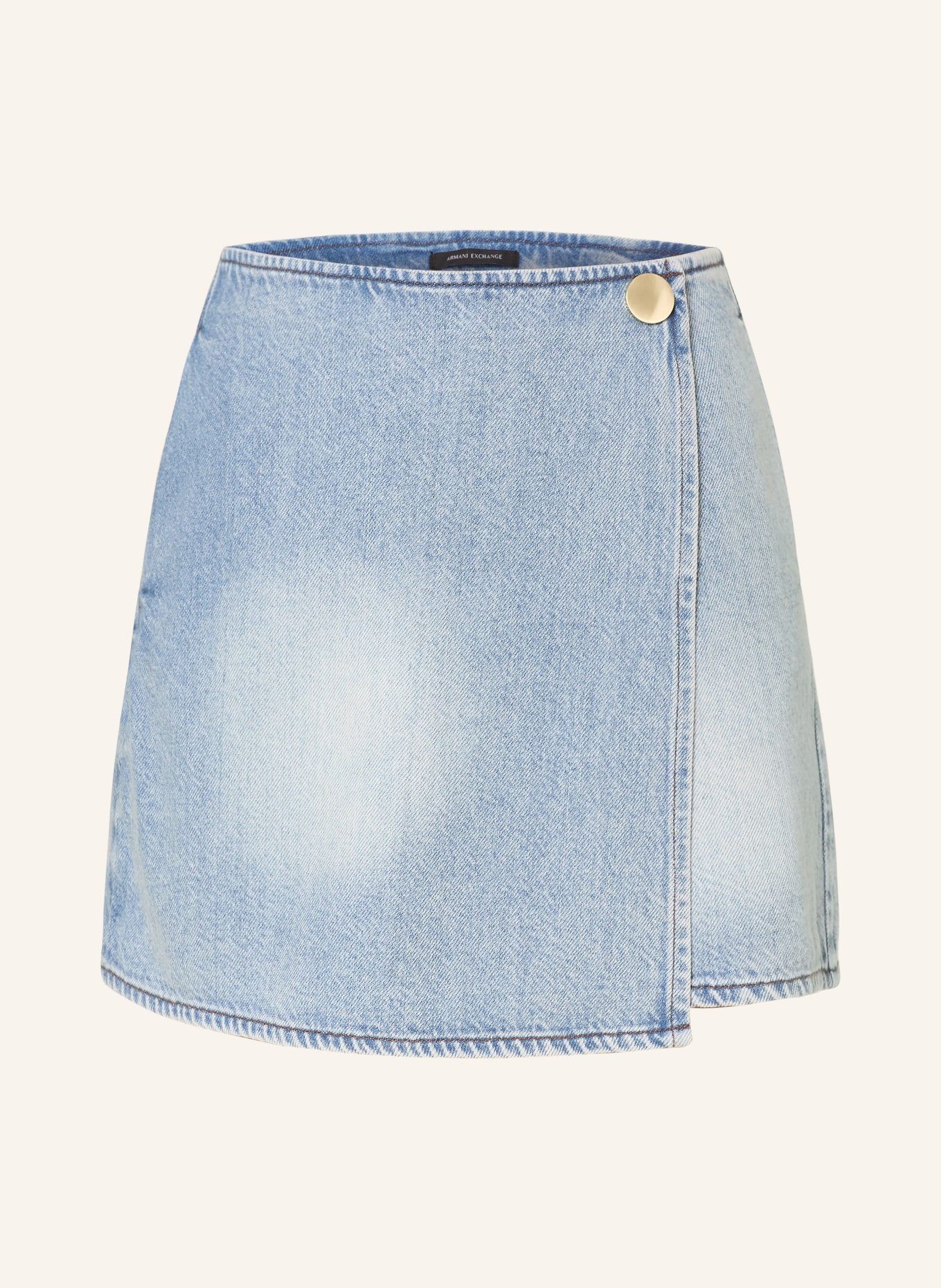 ARMANI EXCHANGE Džínová sukně s náprsenkou: MODRÁ