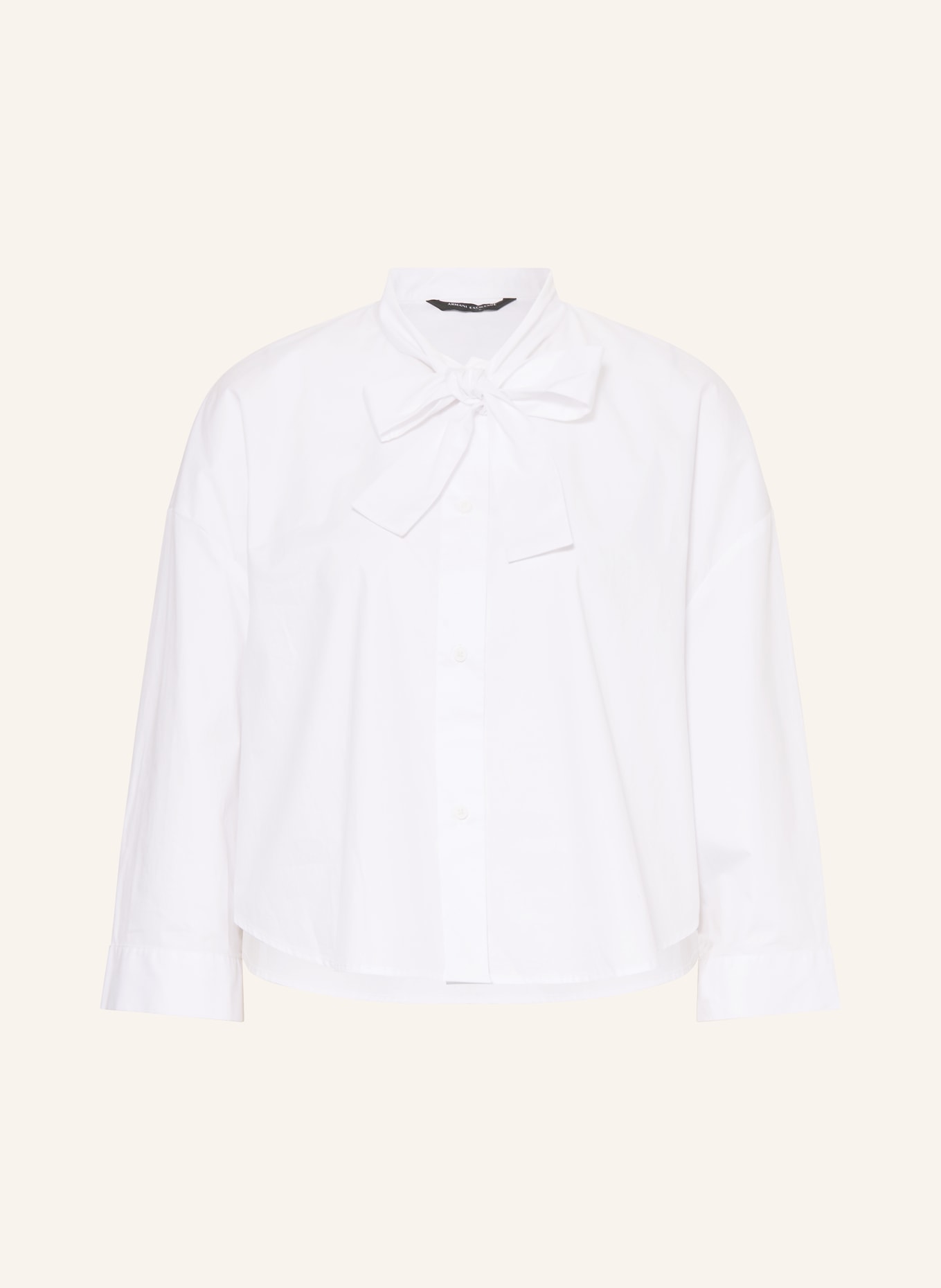 ARMANI EXCHANGE Schluppenbluse: WEISS