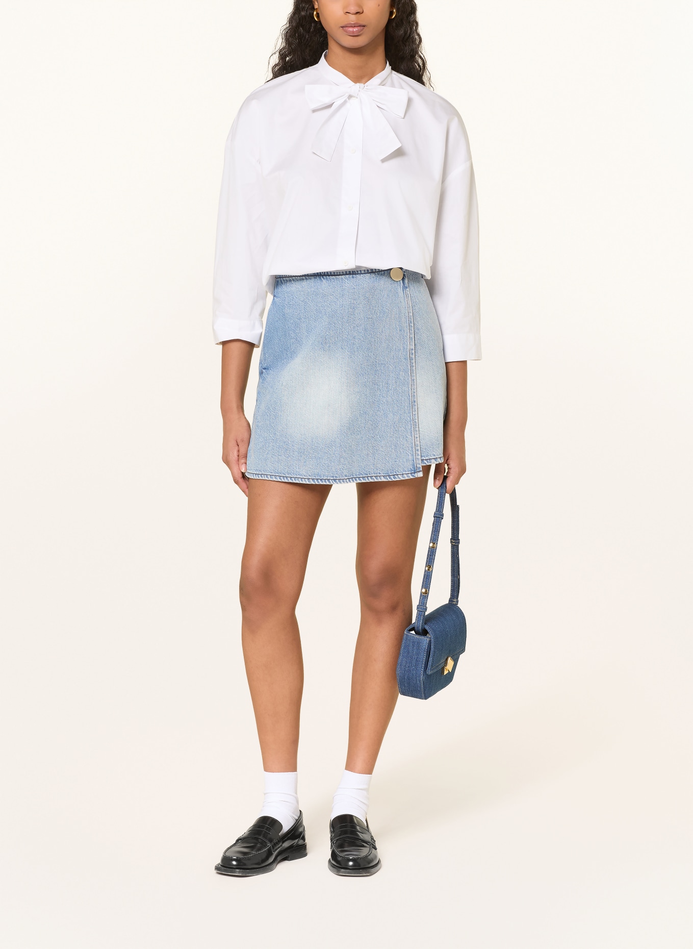 ARMANI EXCHANGE Schluppenbluse: WEISS