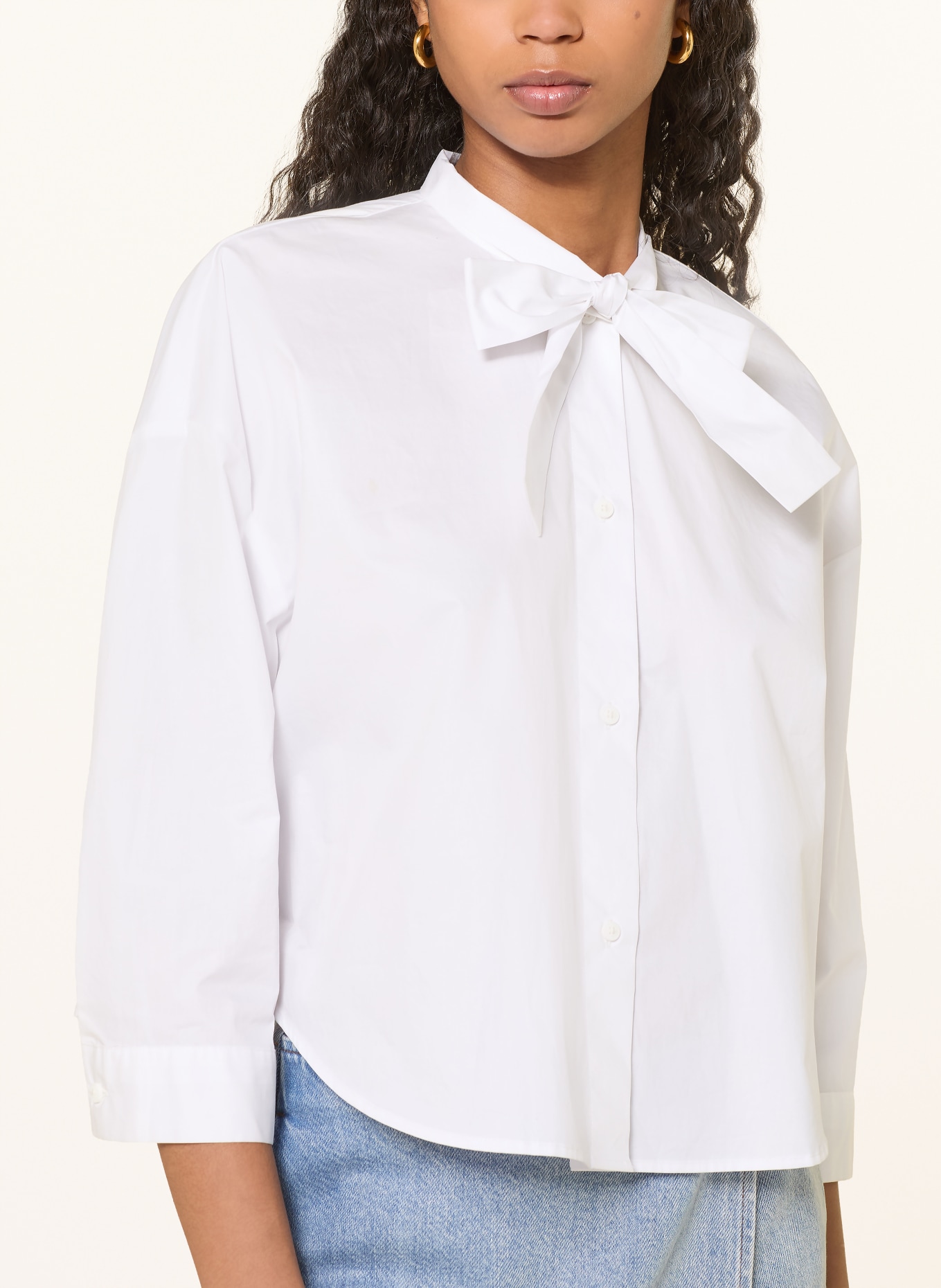 ARMANI EXCHANGE Schluppenbluse: WEISS