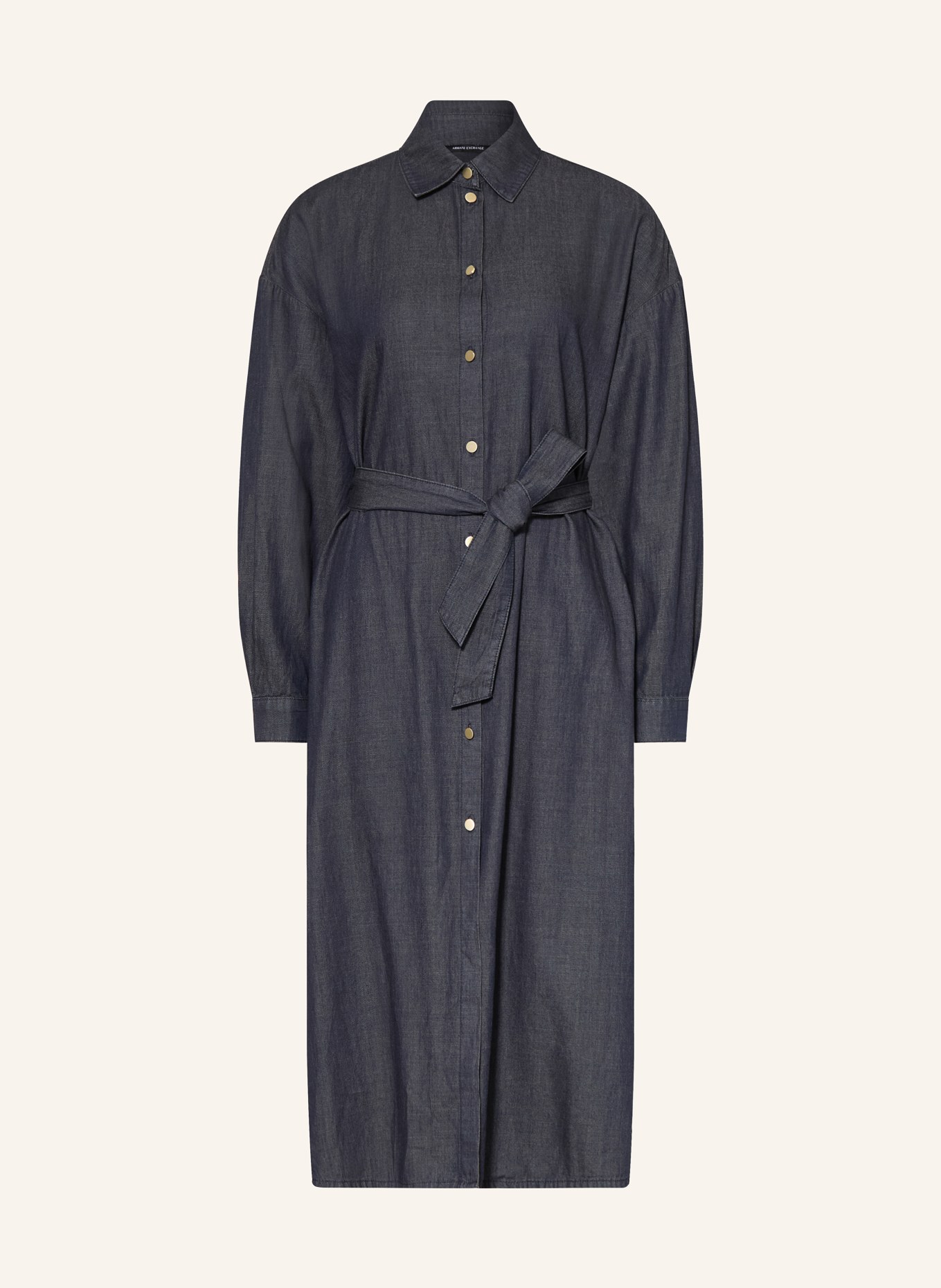 ARMANI EXCHANGE Hemdblusenkleid: DUNKELBLAU