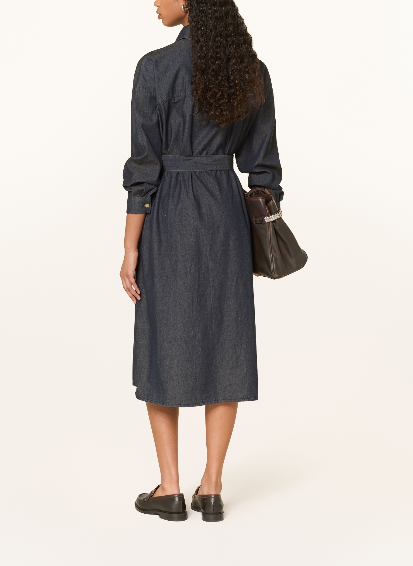 ARMANI EXCHANGE Hemdblusenkleid: DUNKELBLAU