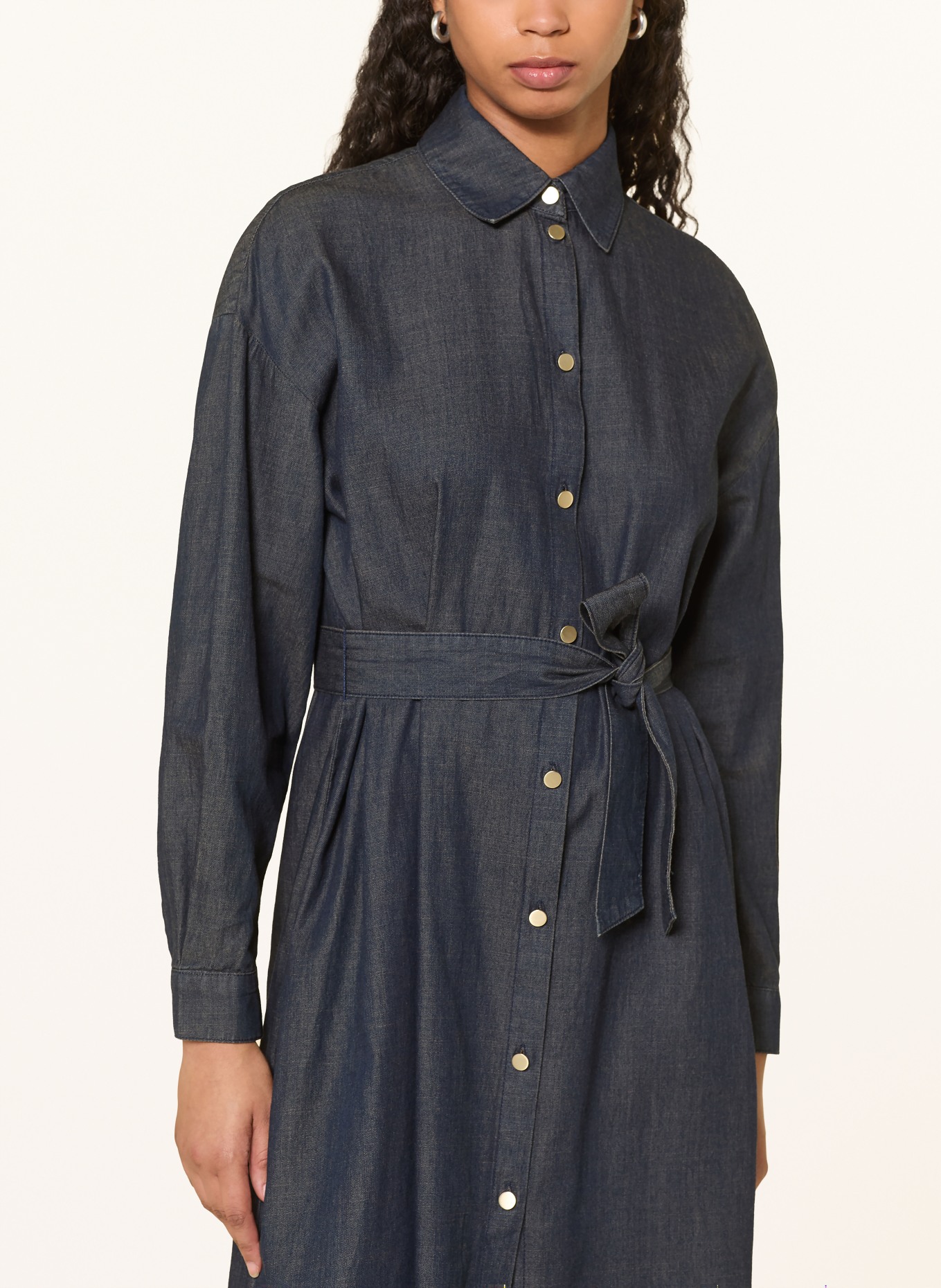 ARMANI EXCHANGE Hemdblusenkleid: DUNKELBLAU