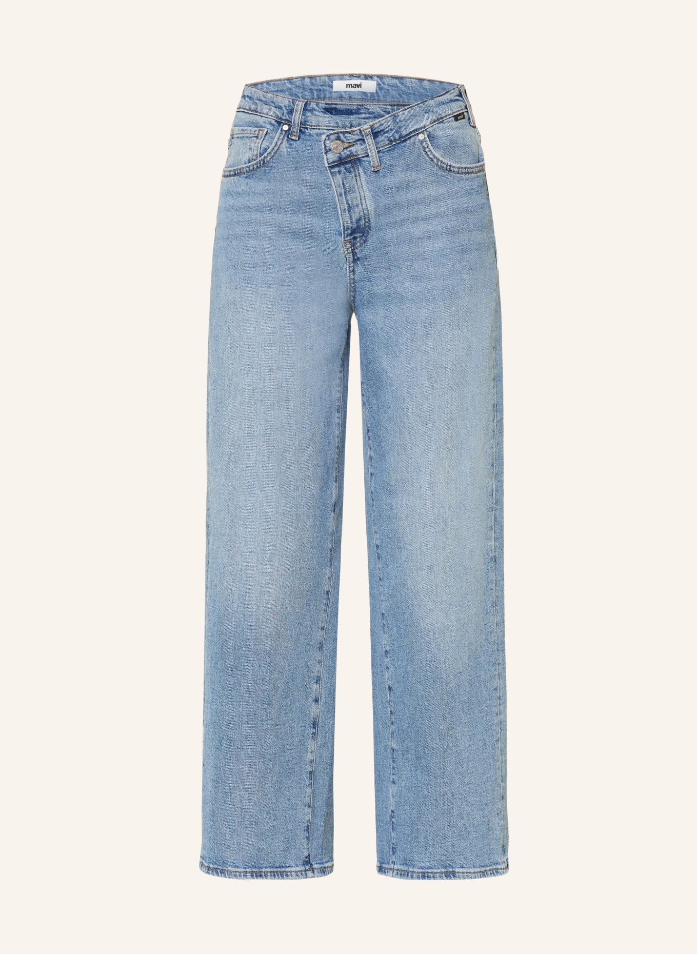 mavi Džíny se širokými nohavicemi SIENA CROSS FLY: A1321 Lt Brushed DENIM