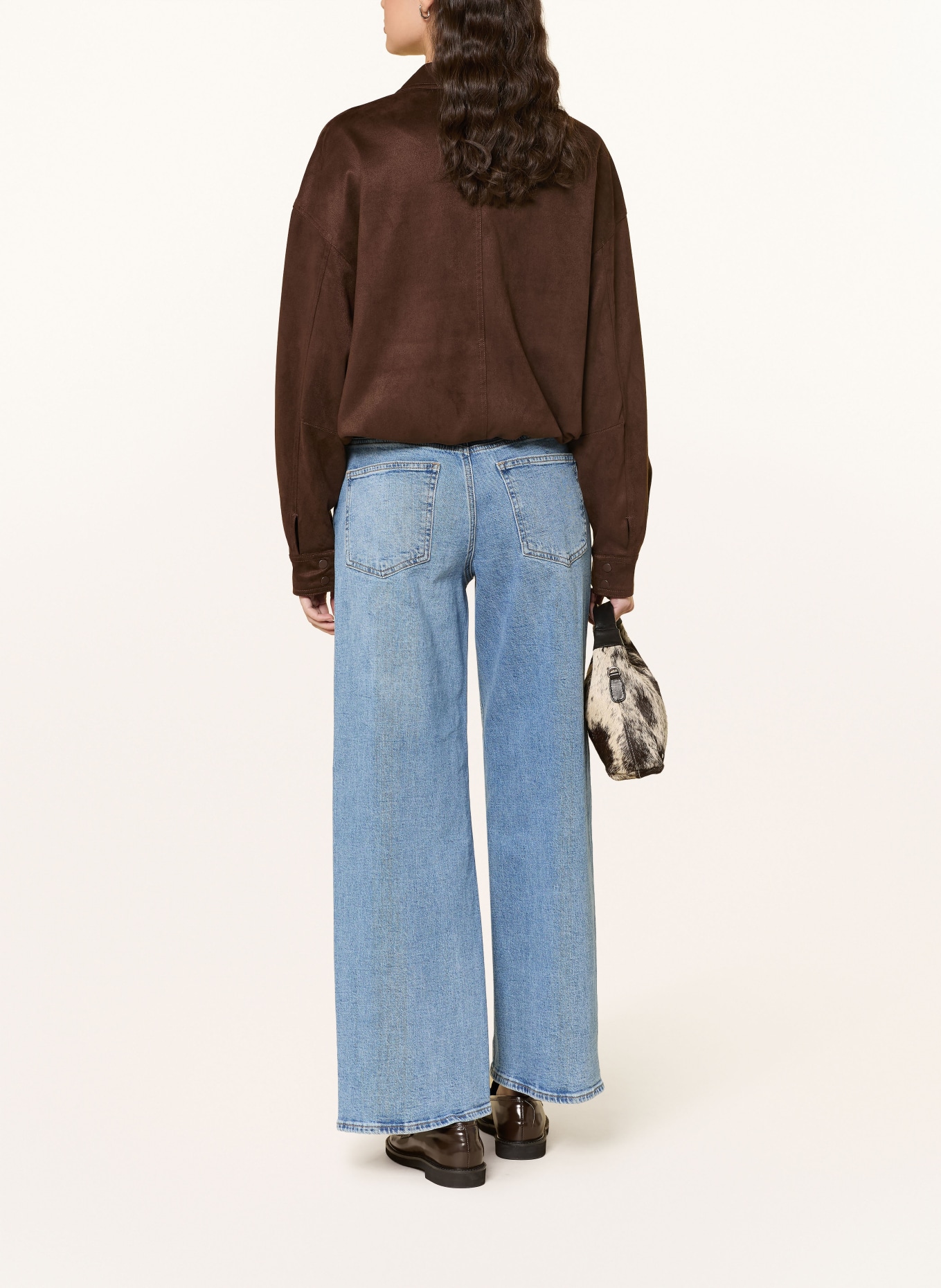 mavi Džíny se širokými nohavicemi SIENA CROSS FLY: A1321 Lt Brushed DENIM