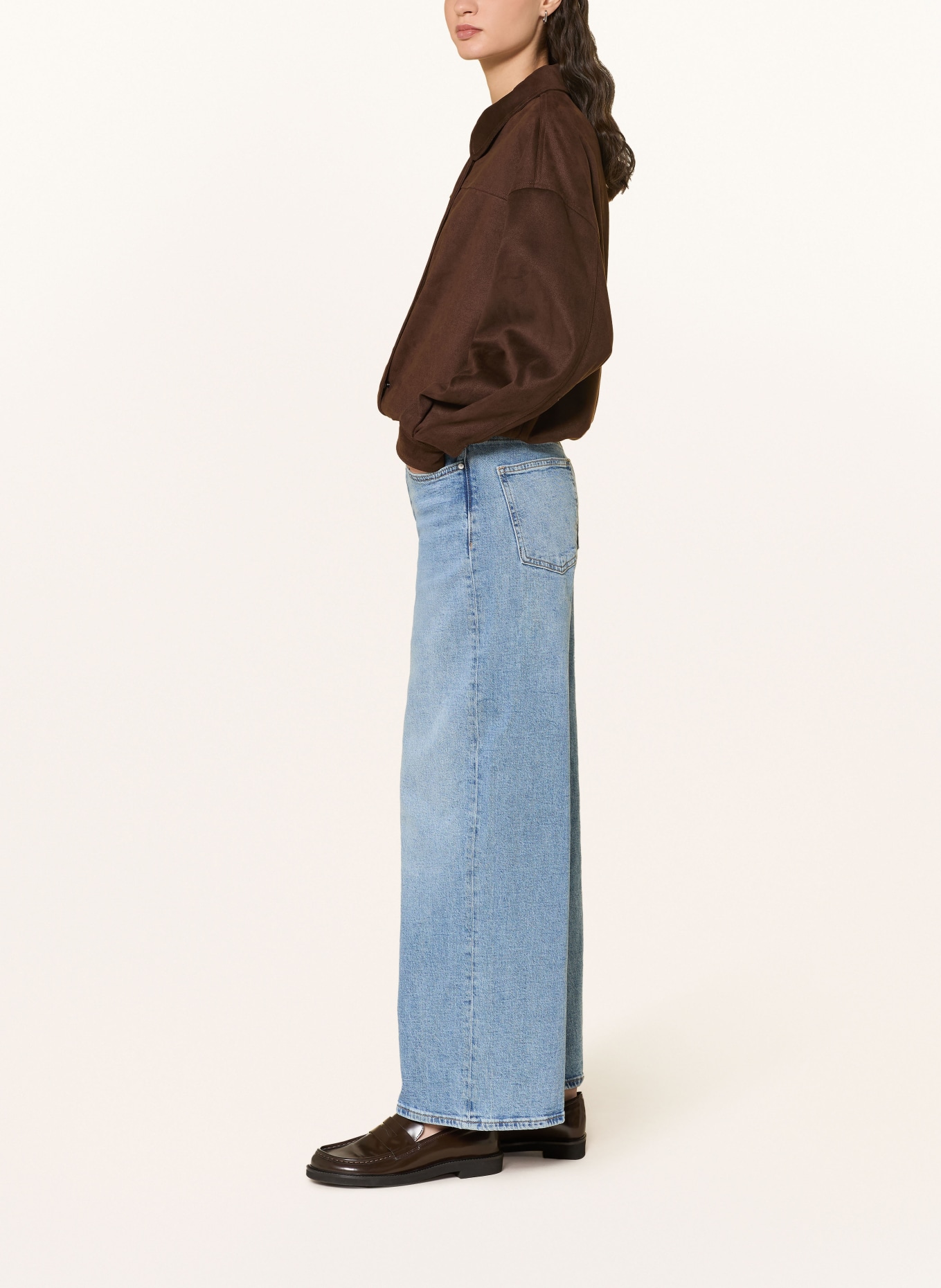 mavi Džíny se širokými nohavicemi SIENA CROSS FLY: A1321 Lt Brushed DENIM