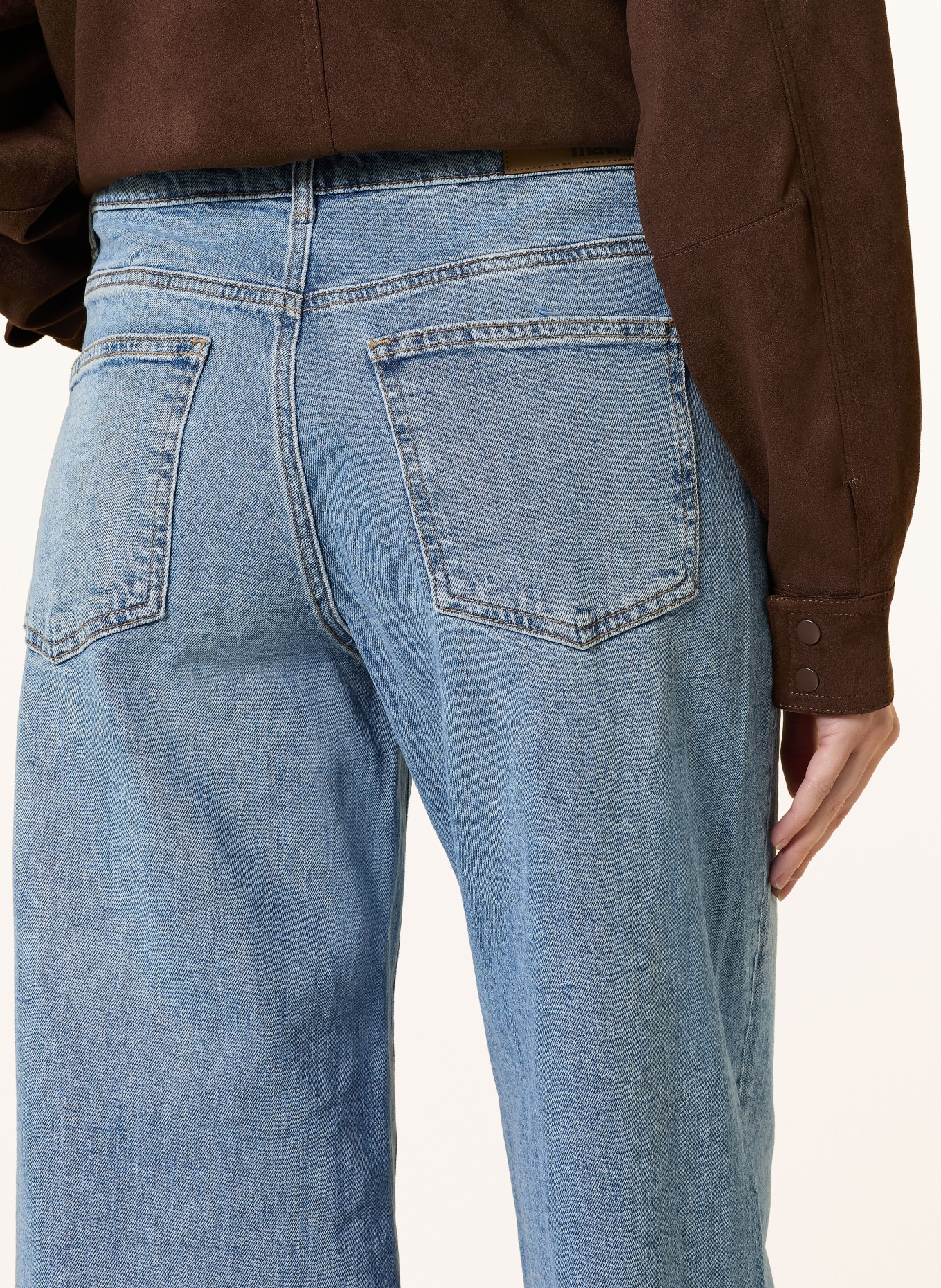 mavi Džíny se širokými nohavicemi SIENA CROSS FLY: A1321 Lt Brushed DENIM