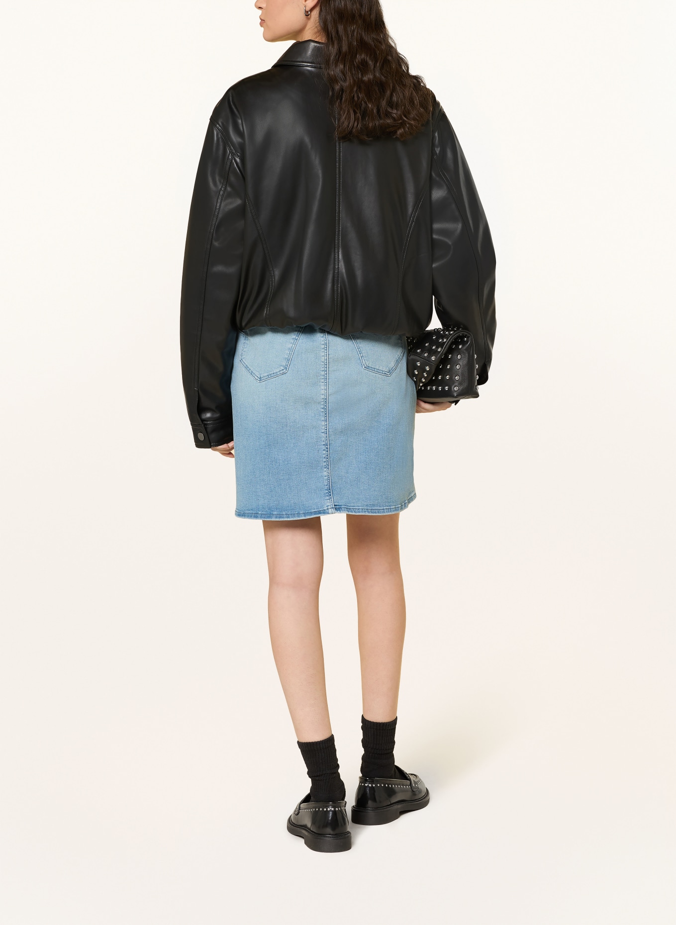 mavi Džínová sukně RENEE: MODRÁ