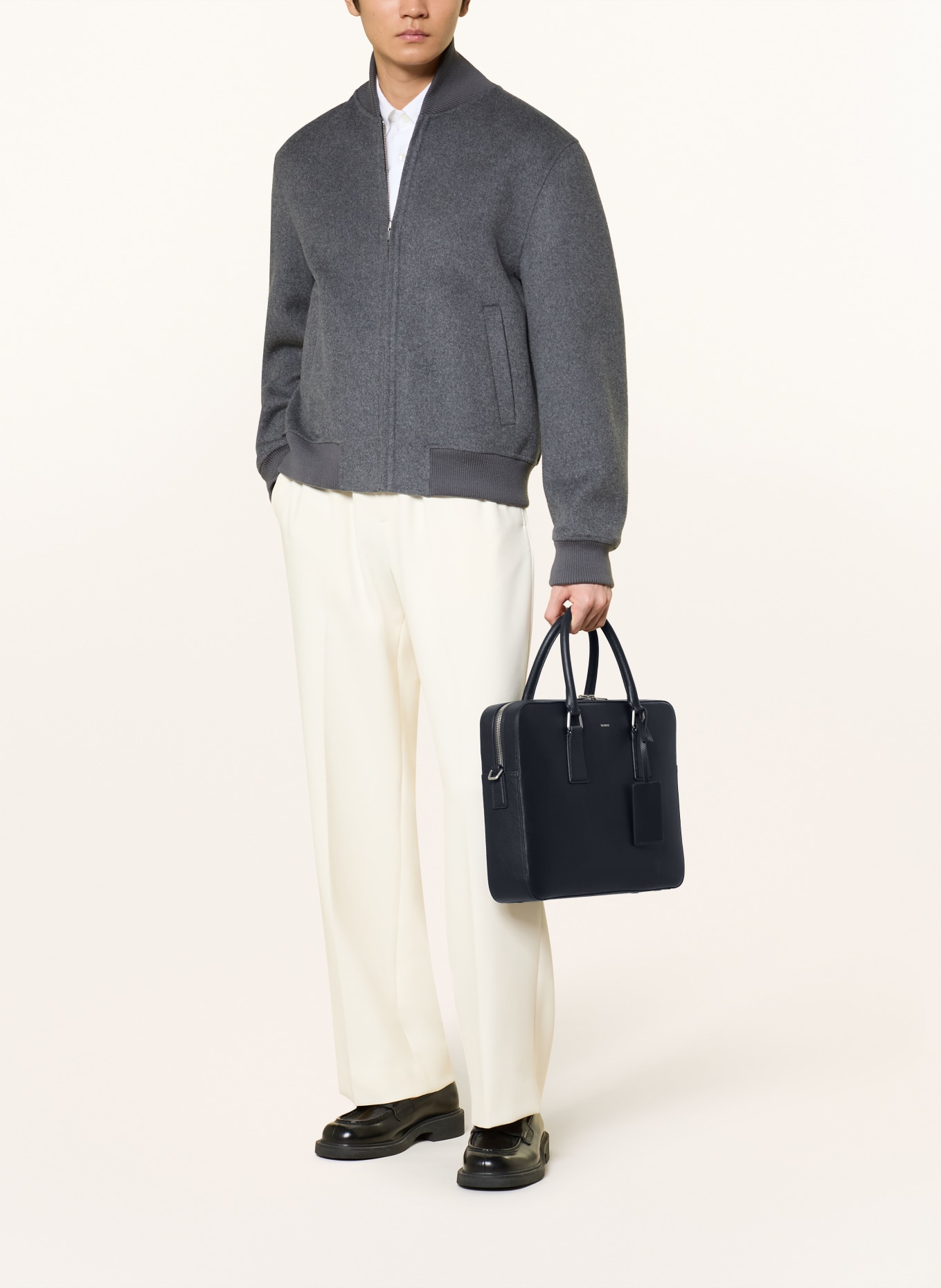 SANDRO Laptop-Tasche: DUNKELBLAU