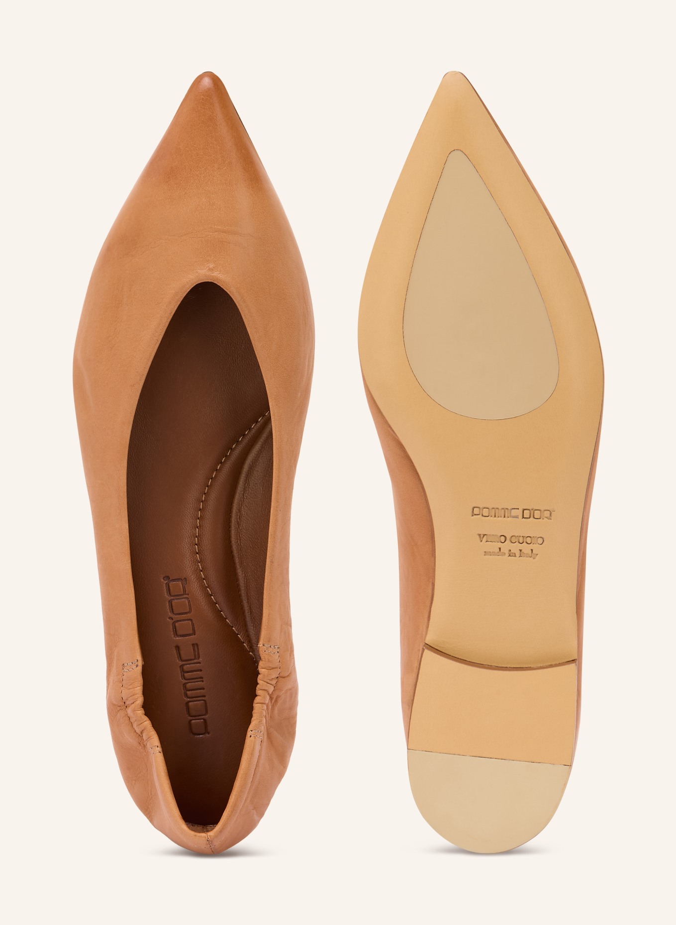 POMME D'OR Ballerinas INGRID: BRAUN