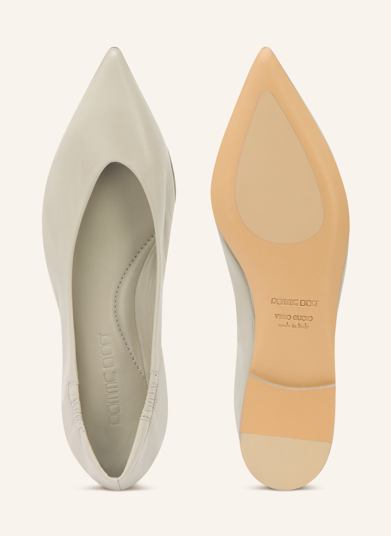 POMME D'OR Ballerinas INGRID: HELLGRAU