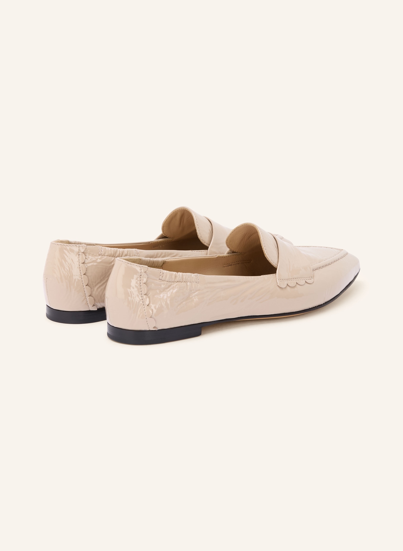 POMME D'OR Lack-Loafer GRACE: BEIGE