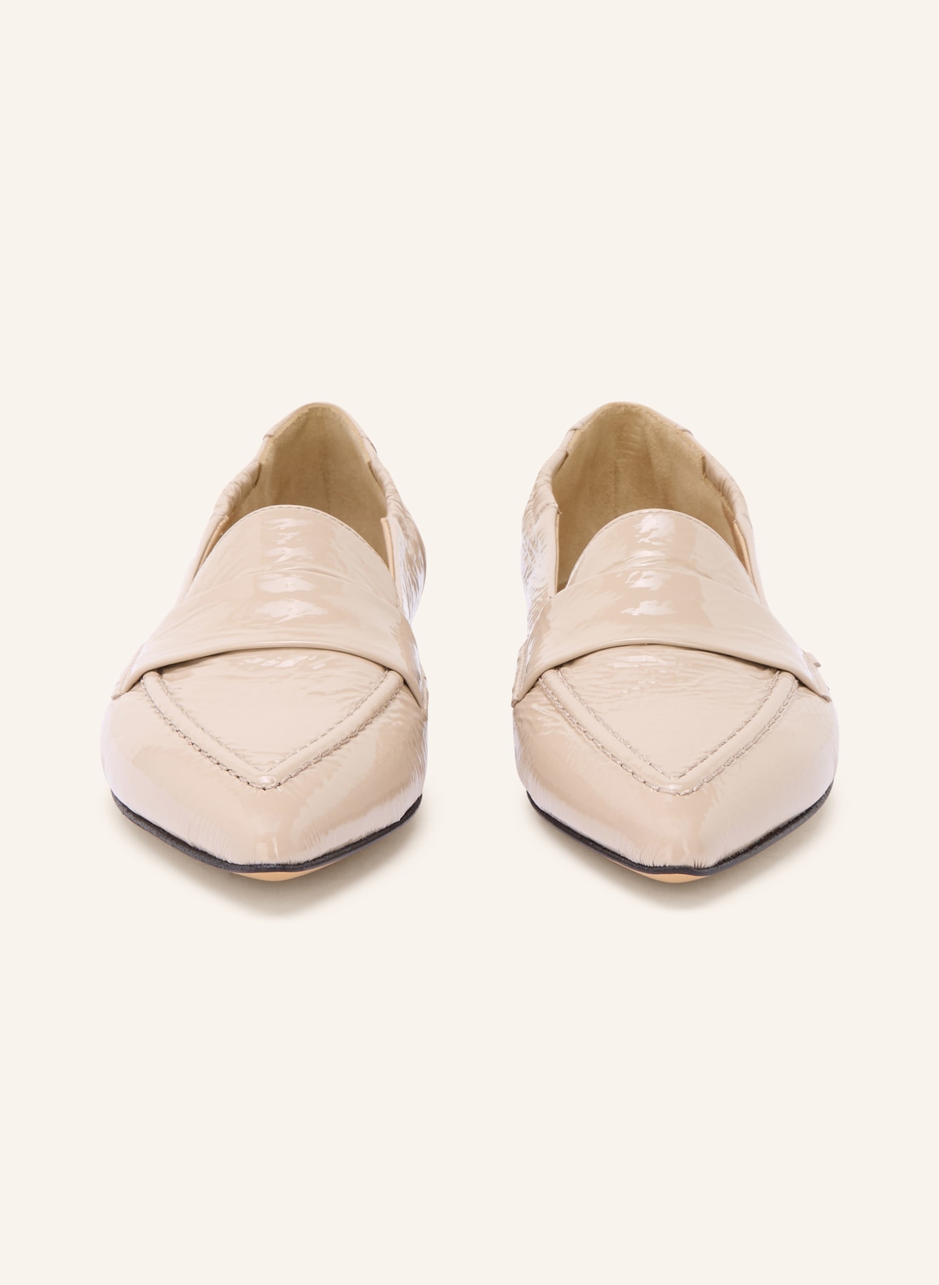 POMME D'OR Lack-Loafer GRACE: BEIGE
