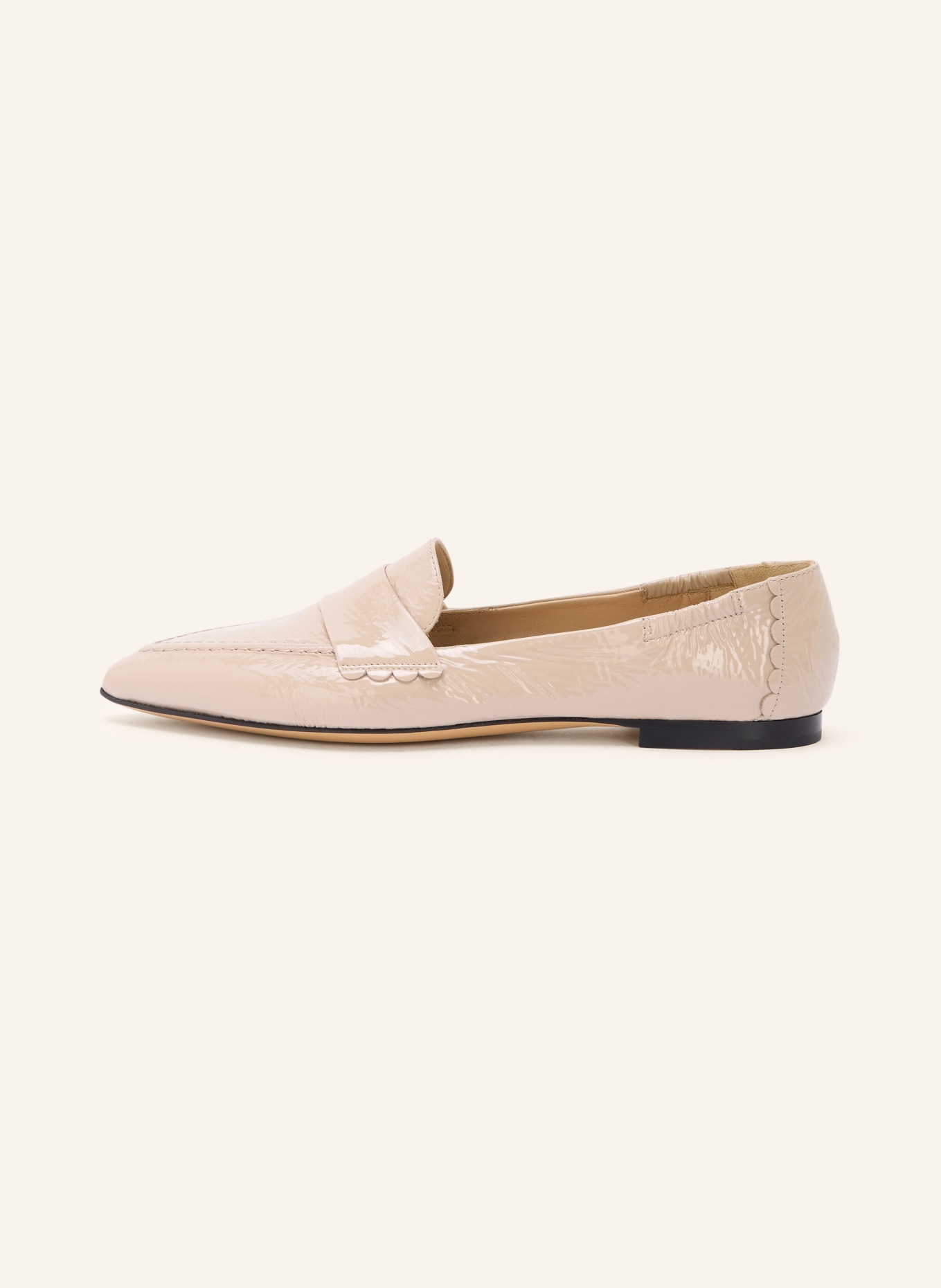 POMME D'OR Lack-Loafer GRACE: BEIGE