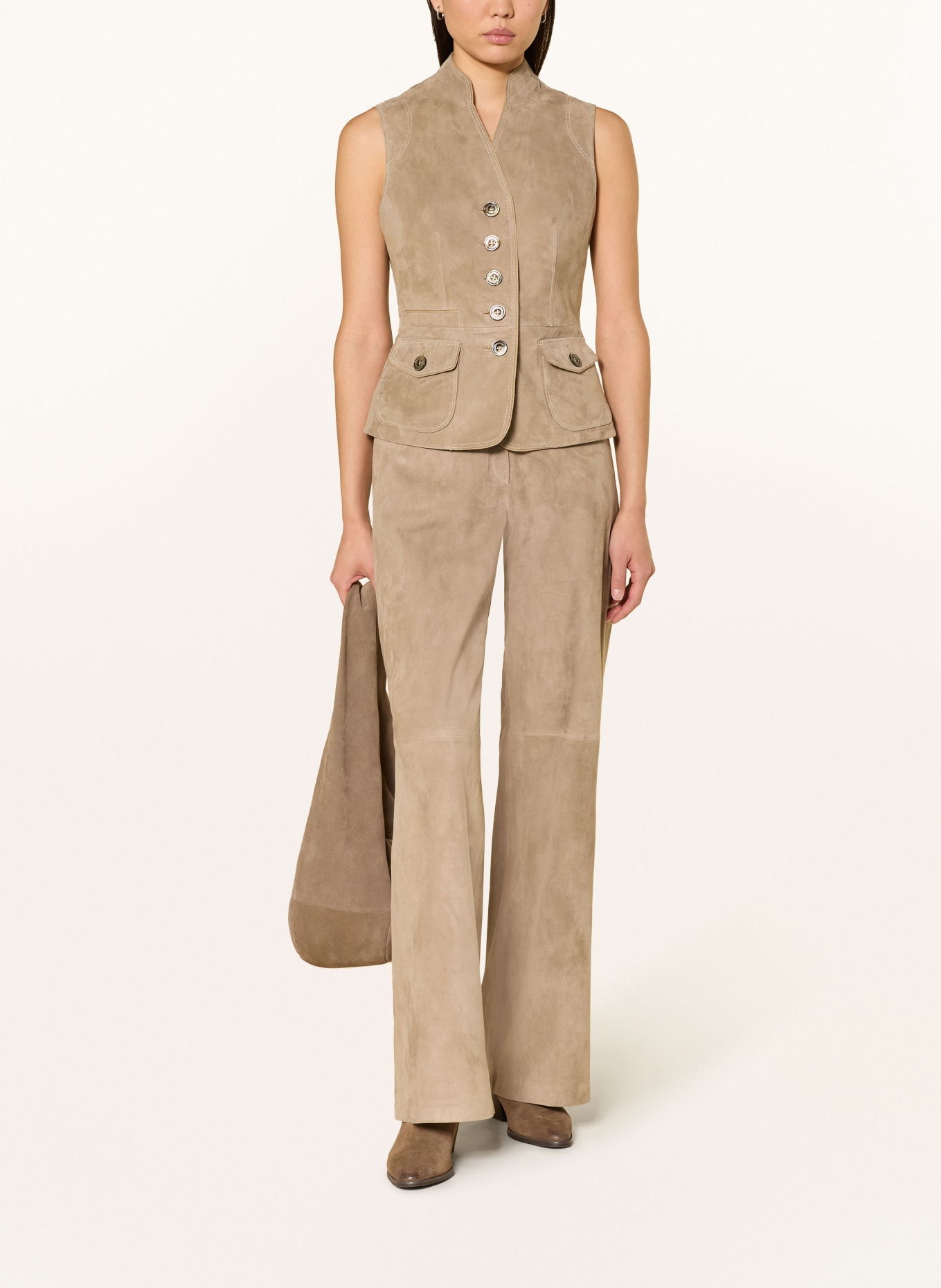 HABSBURG Marlenehose RODAUN: HELLBRAUN