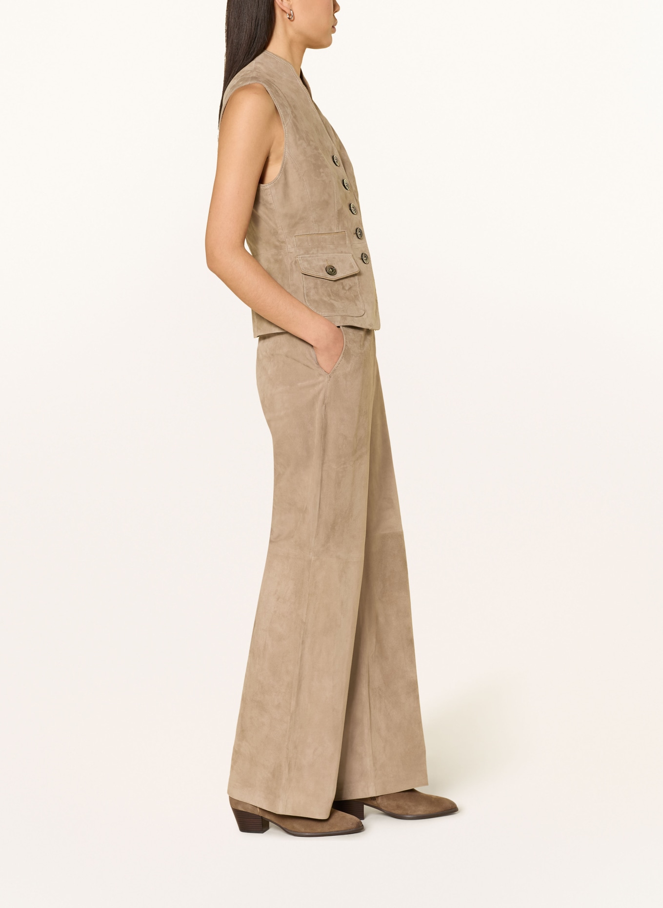 HABSBURG Marlenehose RODAUN: HELLBRAUN