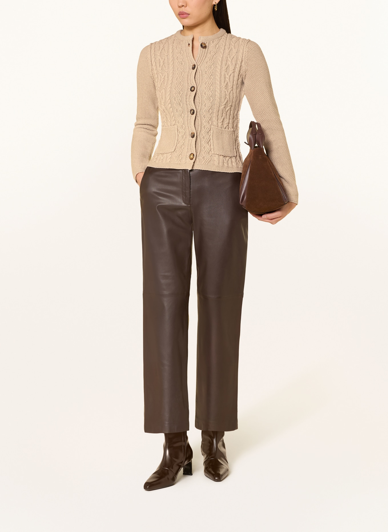 HABSBURG Pletená kazajka DONNA: BÉŽOVÁ