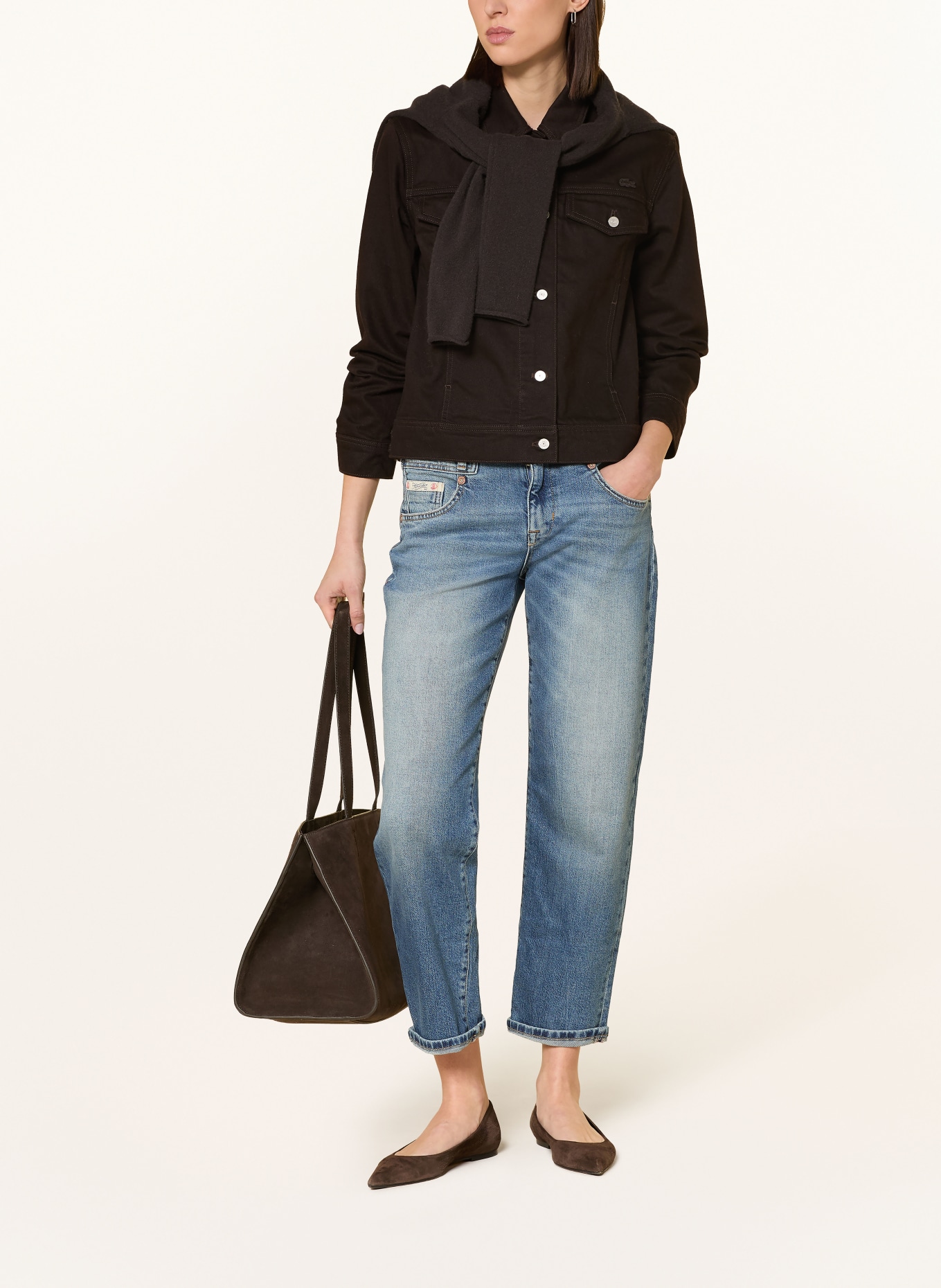 Herrlicher Zkrácené džíny BREEZY: 022 happy blue