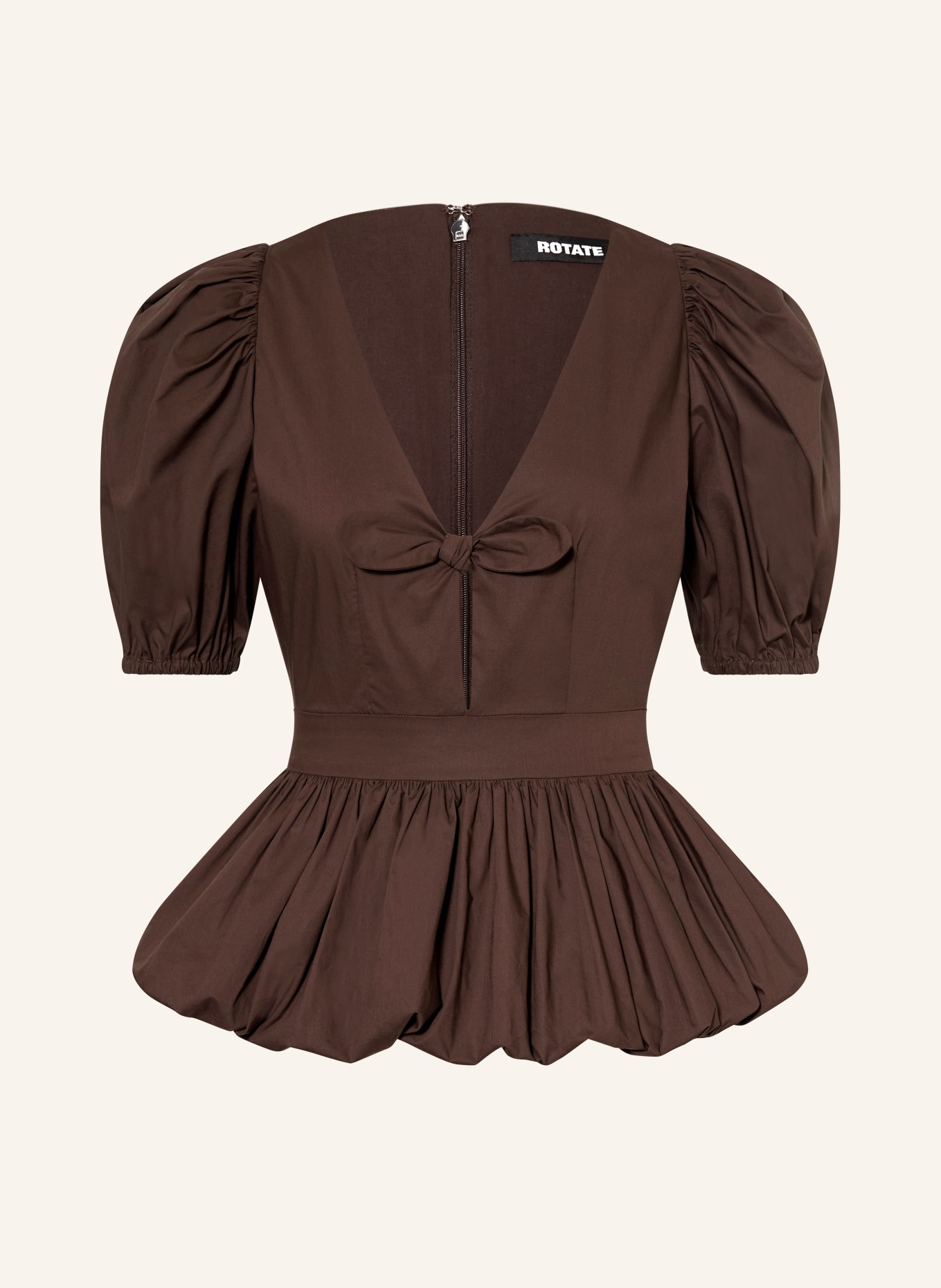 ROTATE Blusenshirt: BRAUN