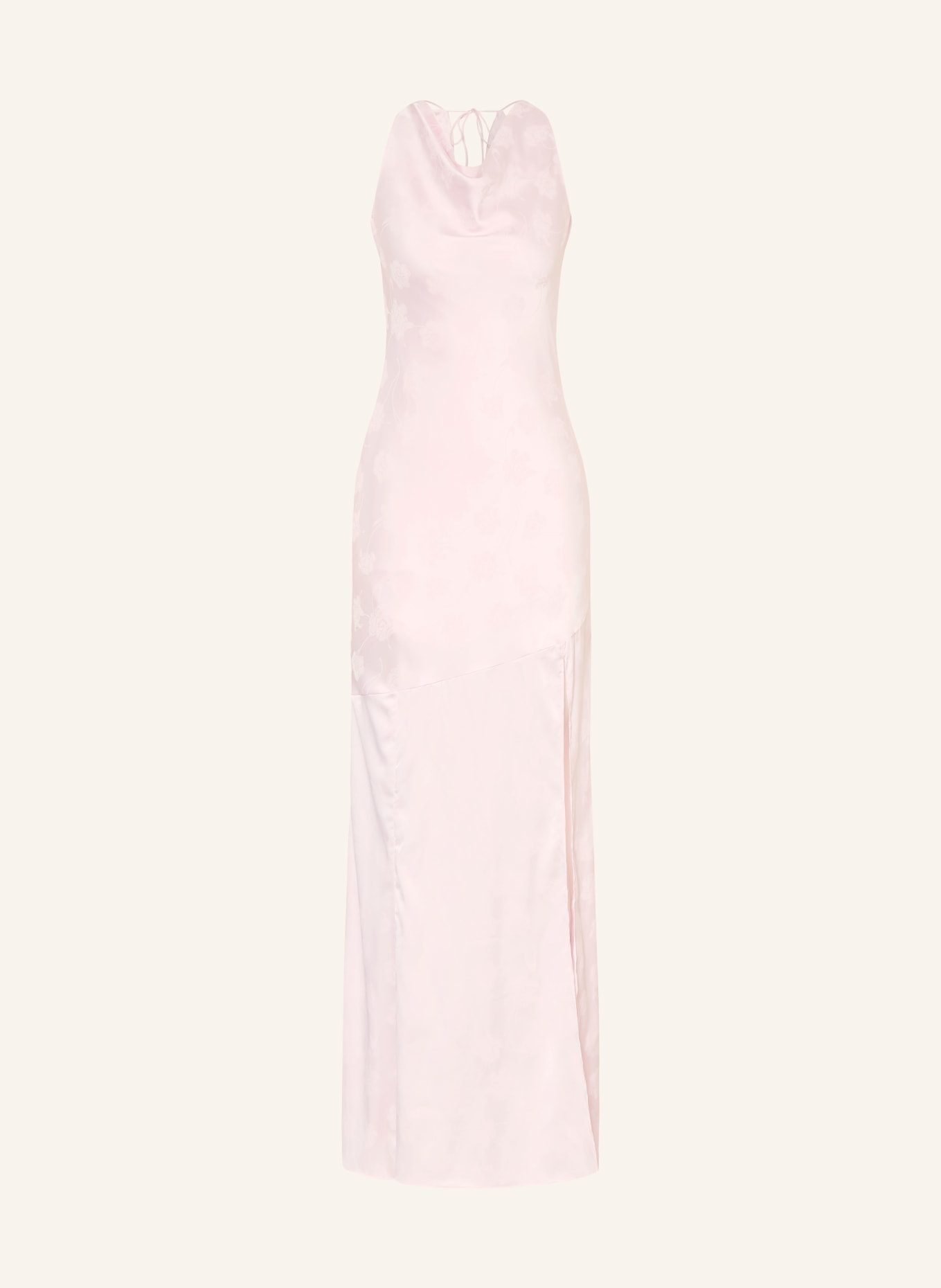 ROTATE Abendkleid mit Volants: HELLROSA