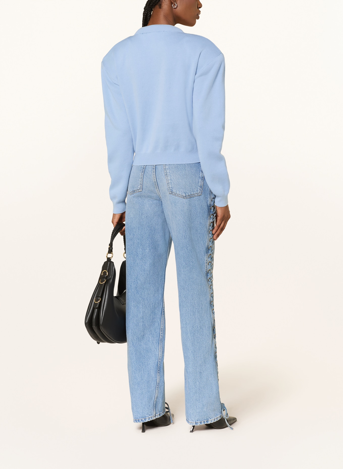 ROTATE Strickjacke: HELLBLAU