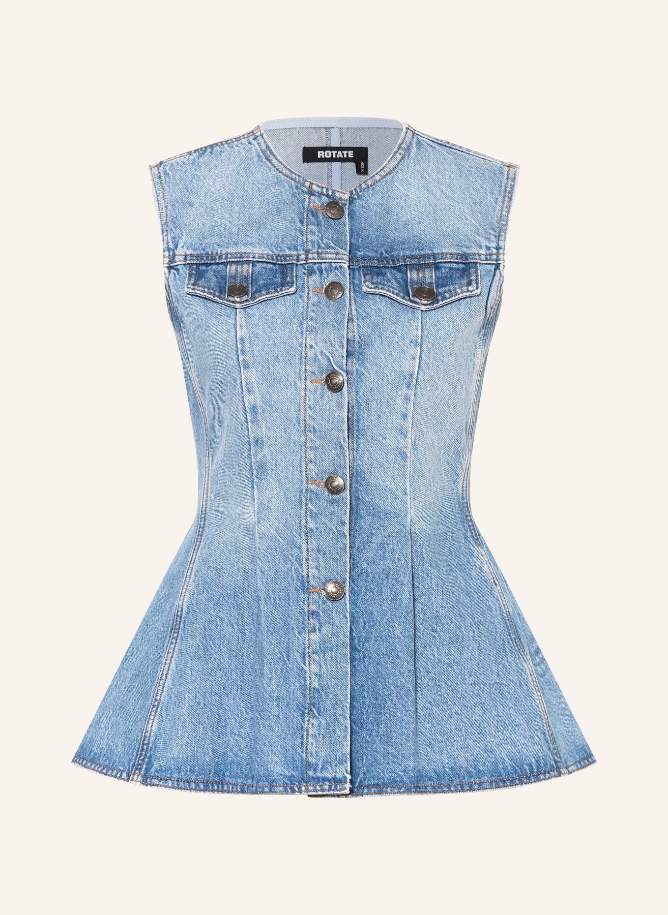 ROTATE denim shirt: BLUE