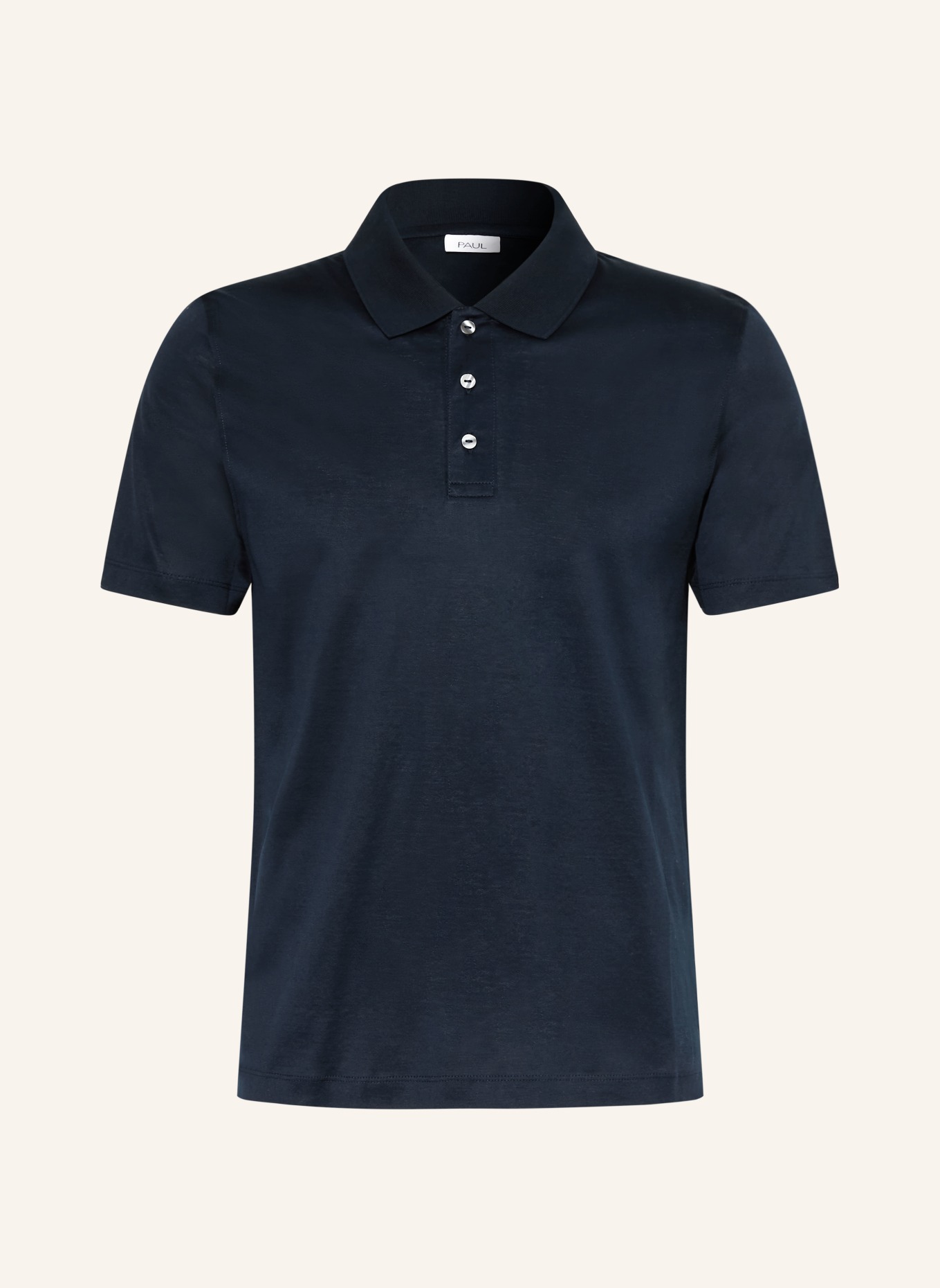 PAUL Jersey-Poloshirt: DUNKELBLAU