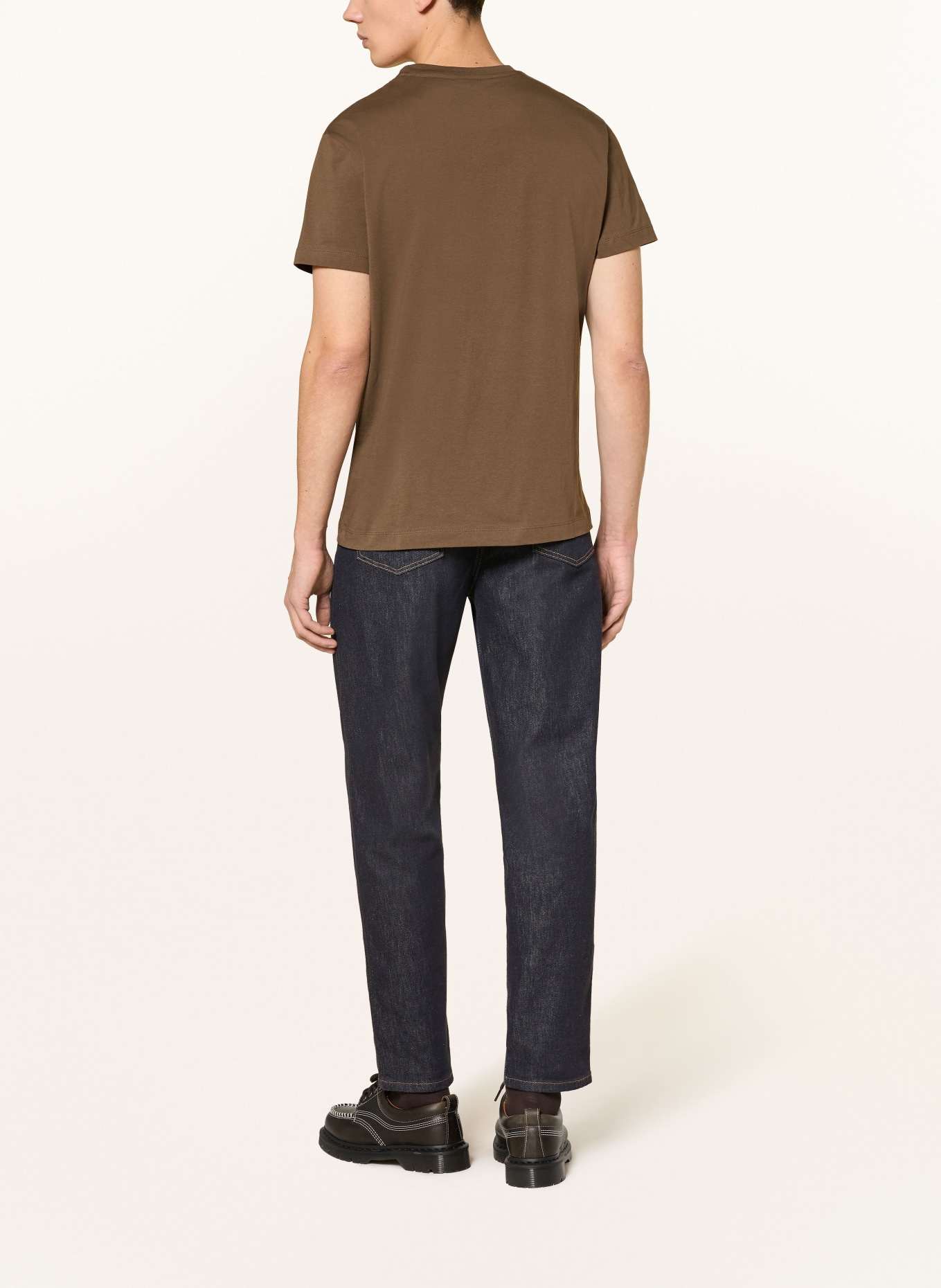 PAUL koszulka: CIEMNOBRĄZOWY