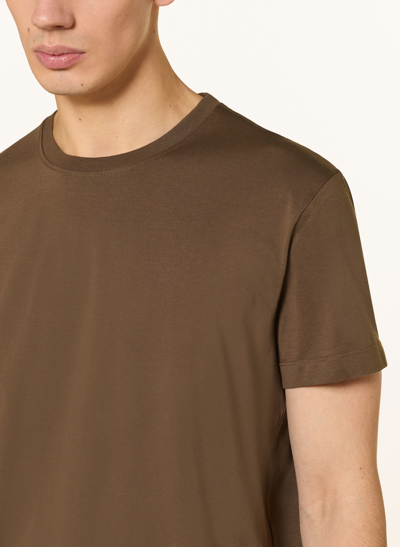 PAUL koszulka: CIEMNOBRĄZOWY