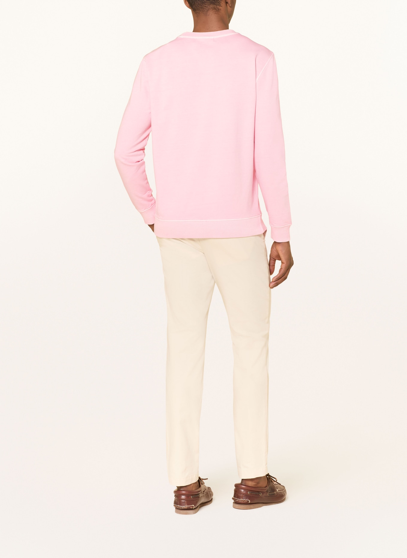 STROKESMAN'S Koszulka polo z pikowanym wzorem: RÓŻOWY