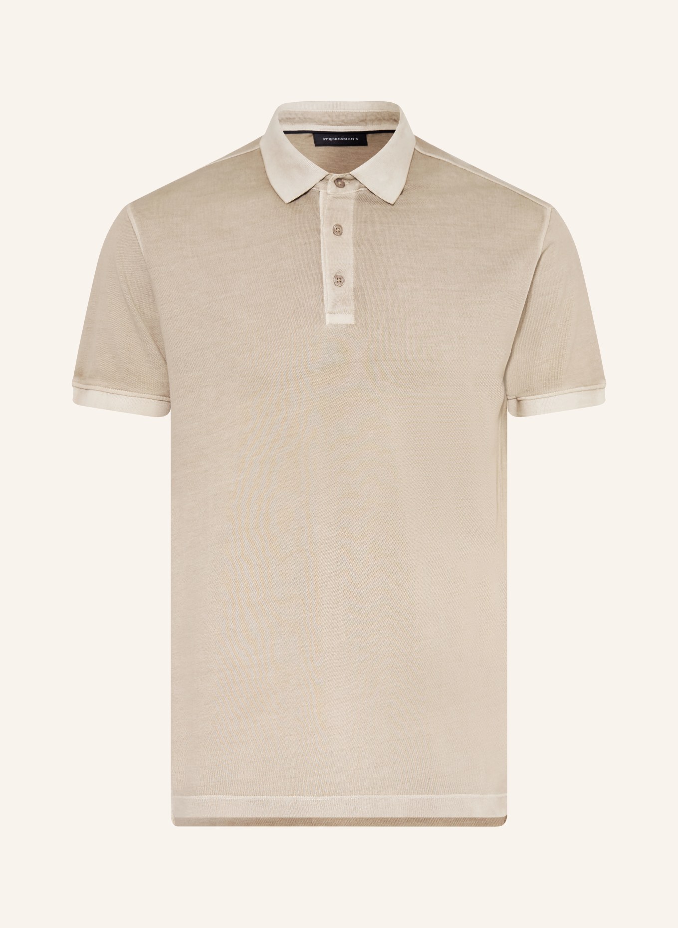 STROKESMAN'S Piqué-Poloshirt: KHAKI