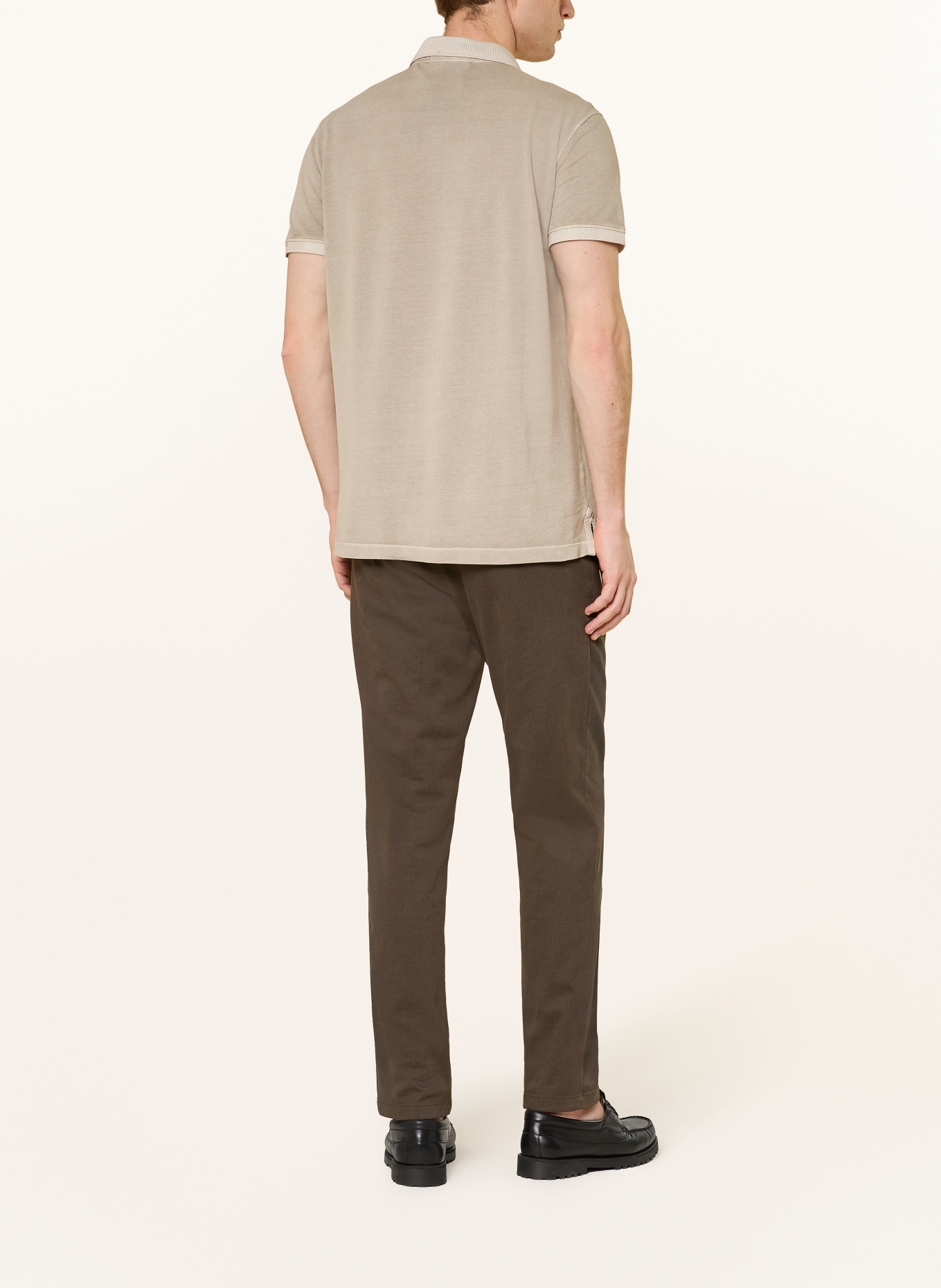 STROKESMAN'S Piqué-Poloshirt: KHAKI