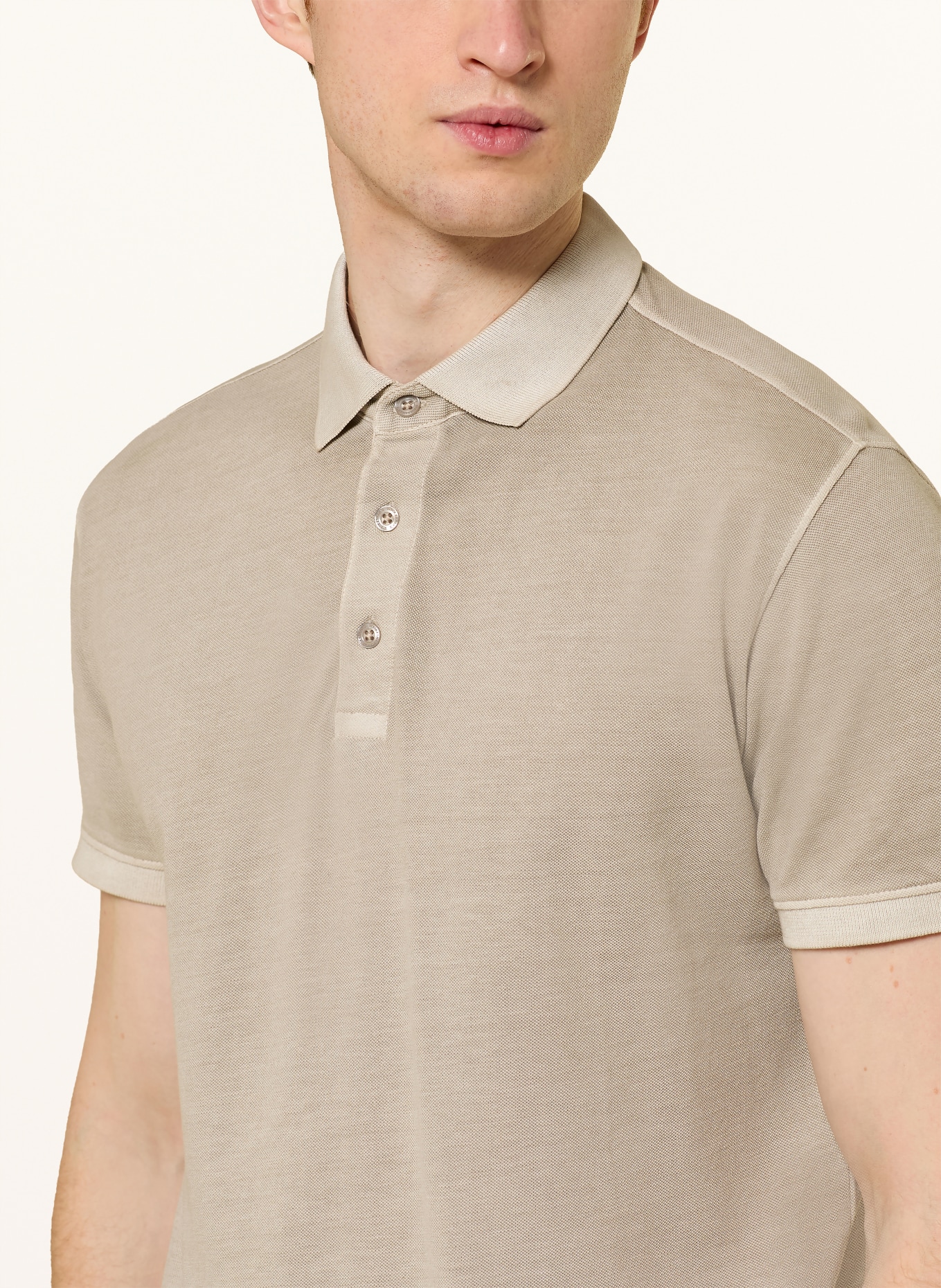 STROKESMAN'S Piqué-Poloshirt: KHAKI
