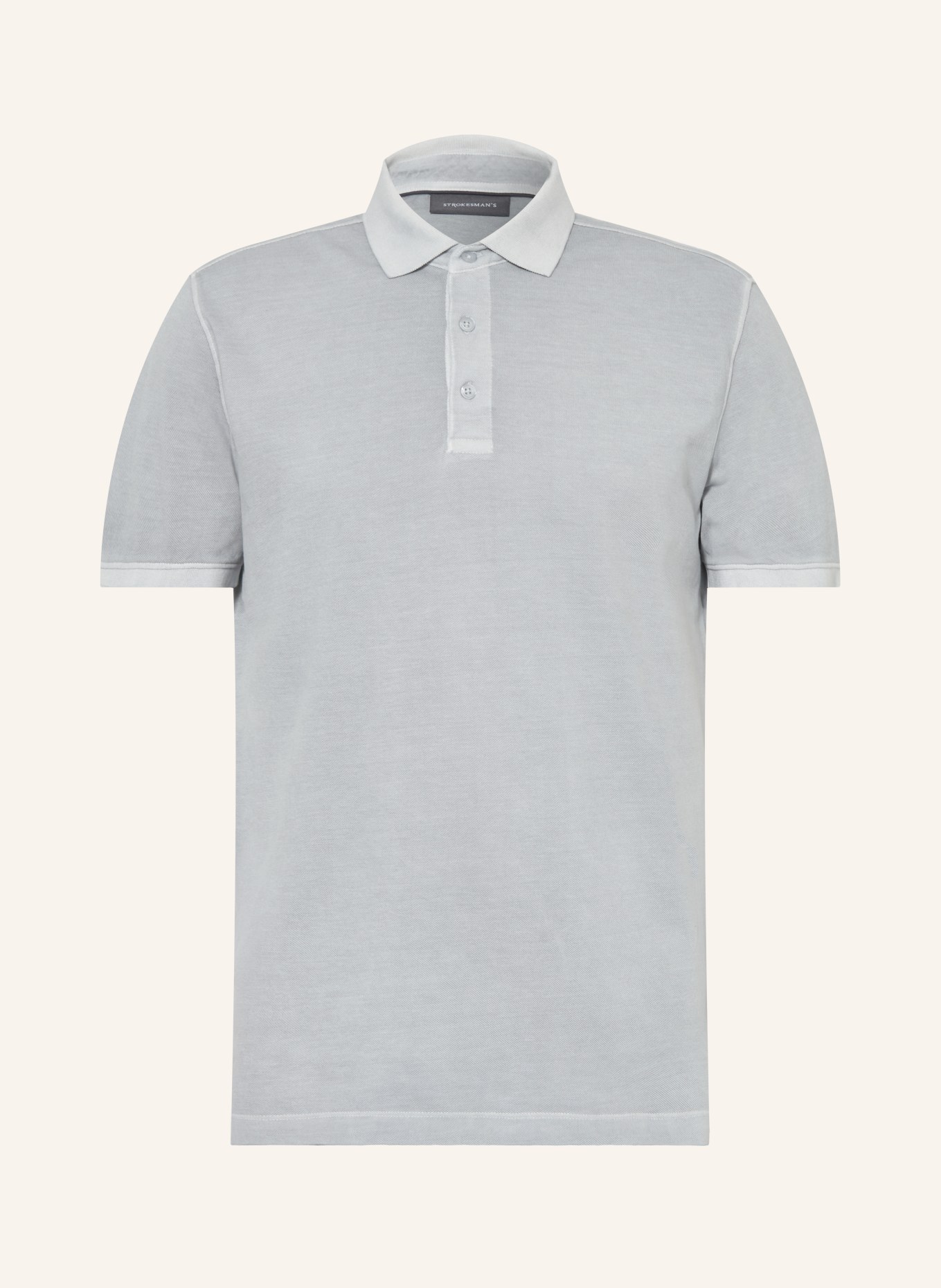 STROKESMAN'S Piqué-Poloshirt: GRAU