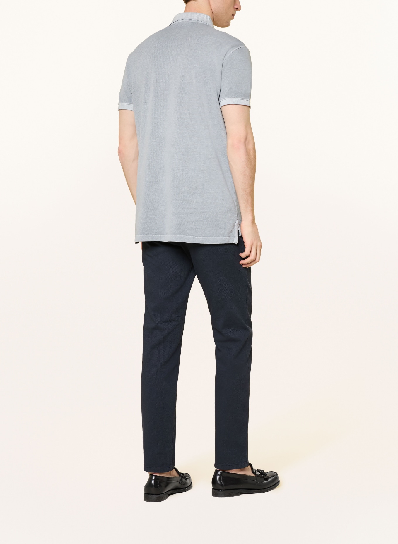 STROKESMAN'S Piqué-Poloshirt: GRAU