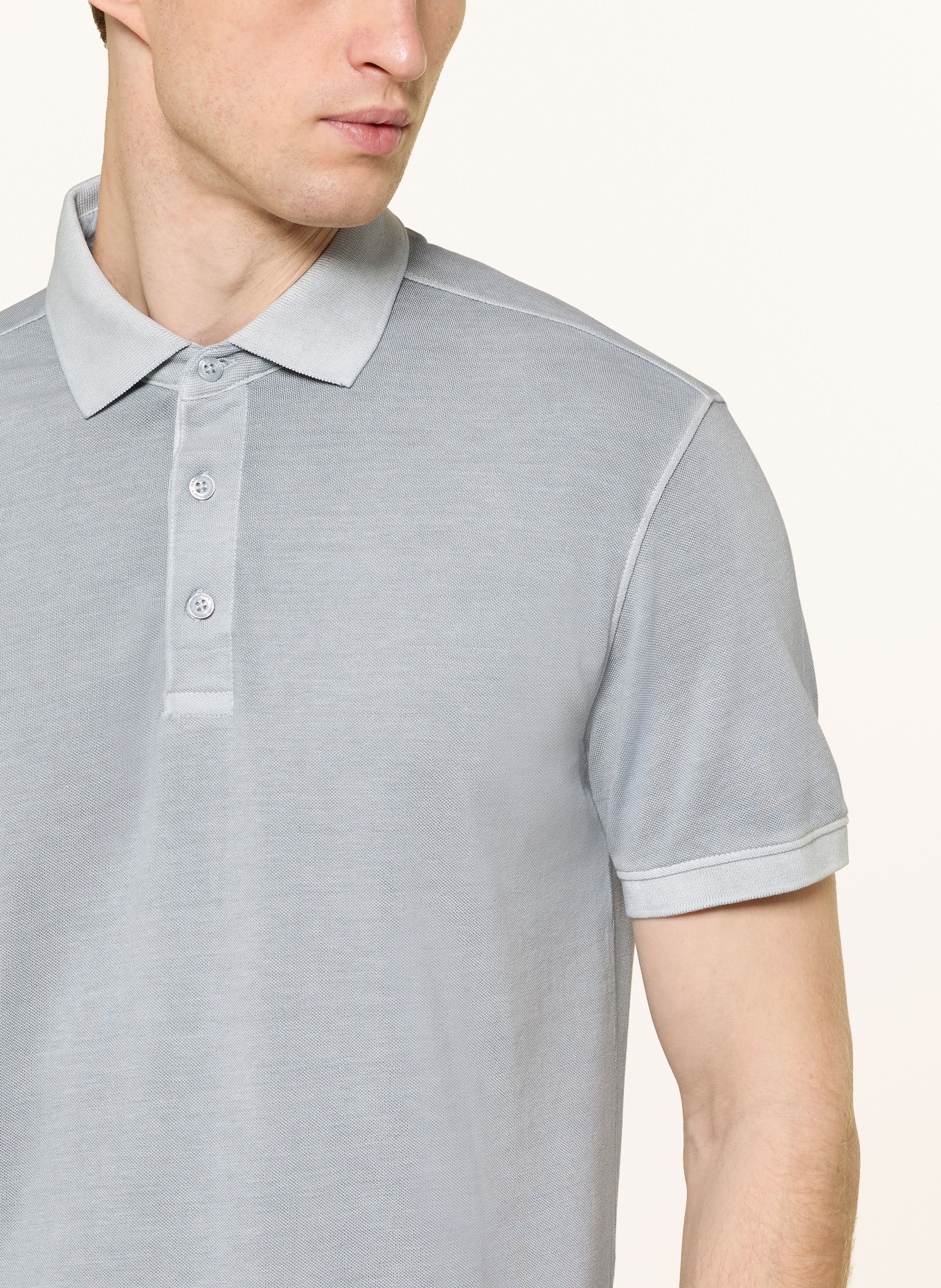 STROKESMAN'S Piqué-Poloshirt: GRAU