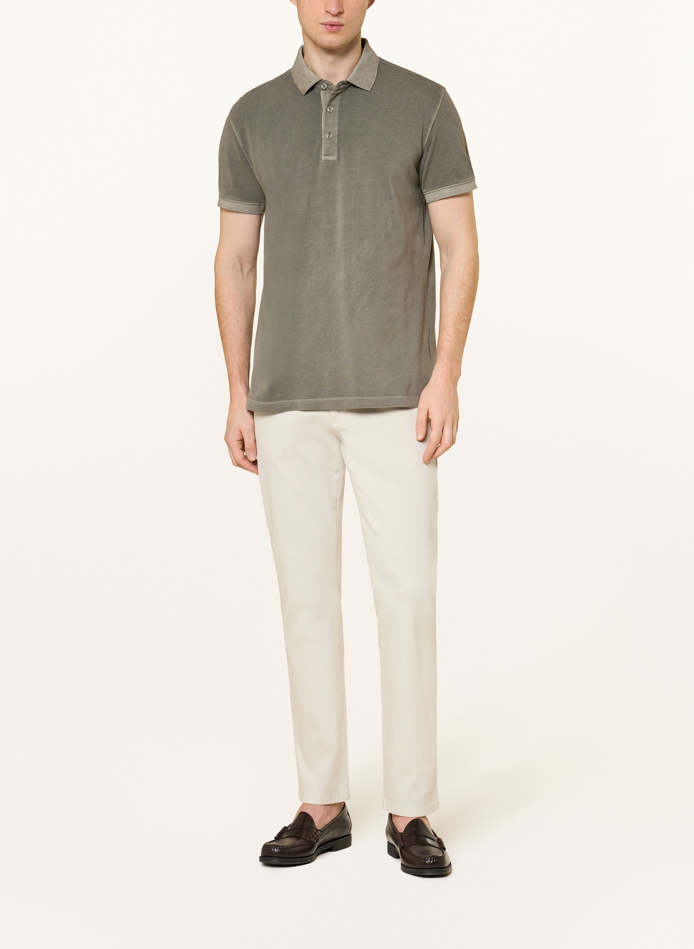 STROKESMAN'S Piqué polokošile: OLIVOVÁ