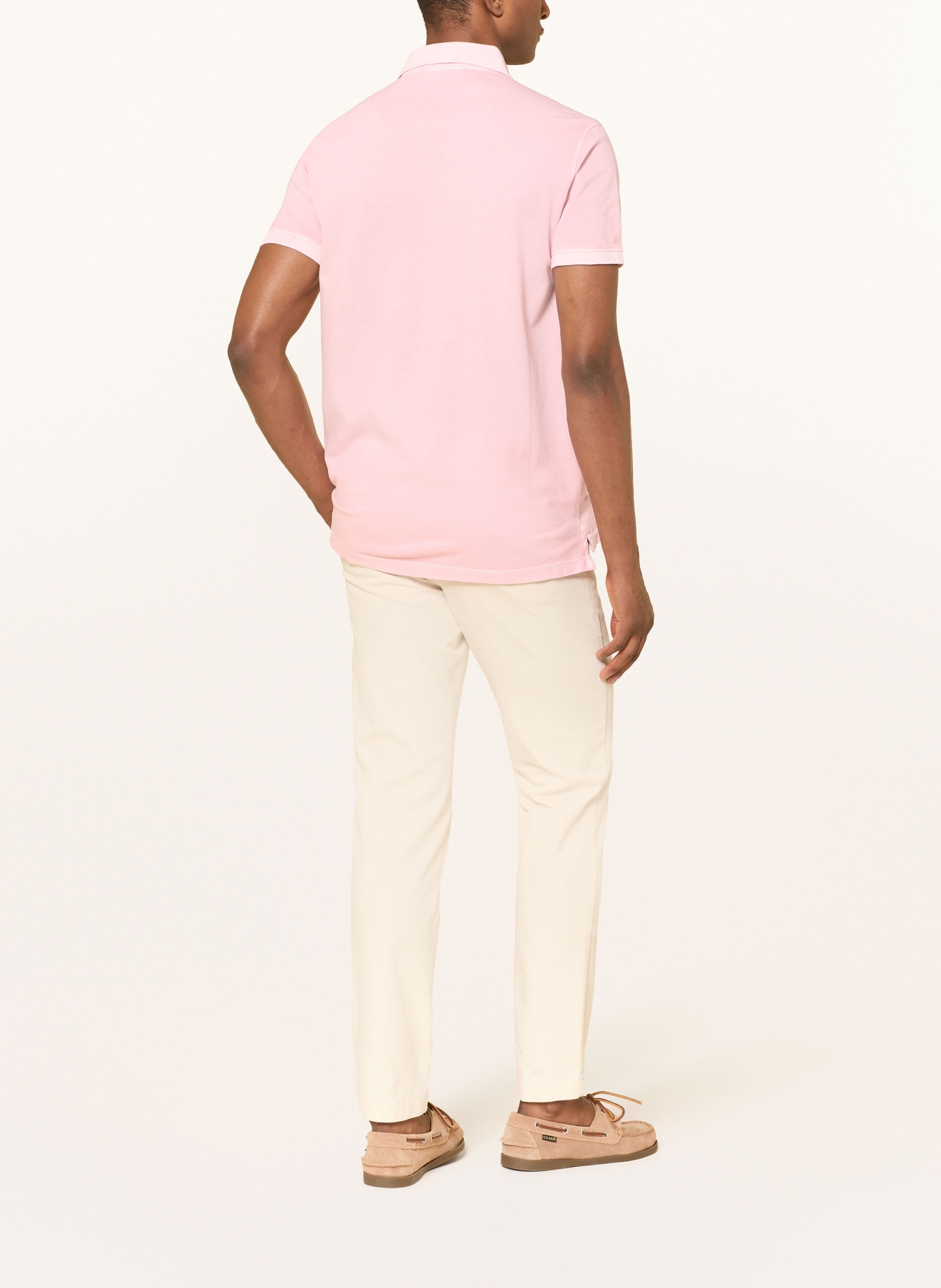 STROKESMAN'S Koszulka polo z pikowanym wzorem: RÓŻOWY